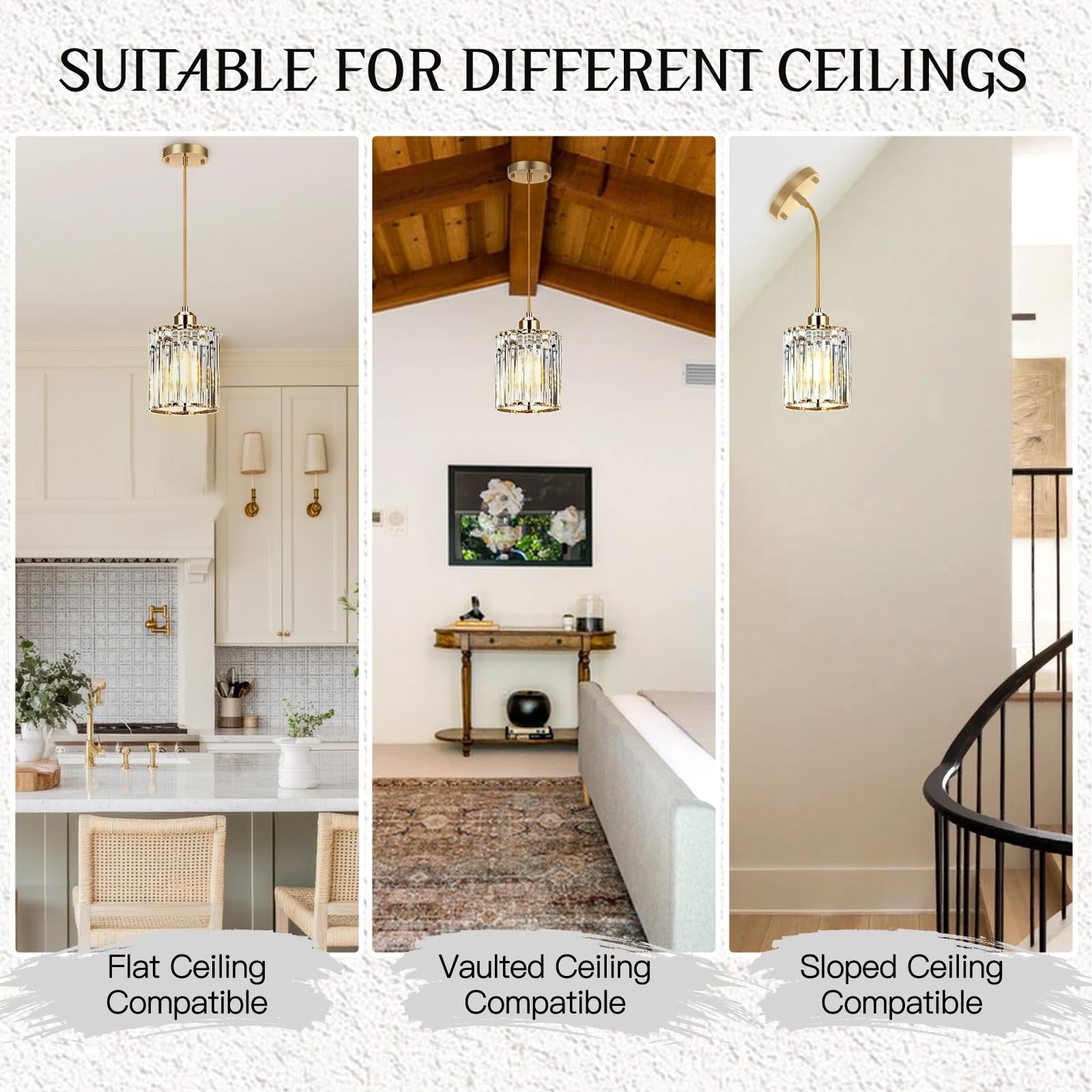 WKWKTOTO pendant light for kitchen island, modern and elegant design with sleek finish, perfect for contemporary kitchen decor
