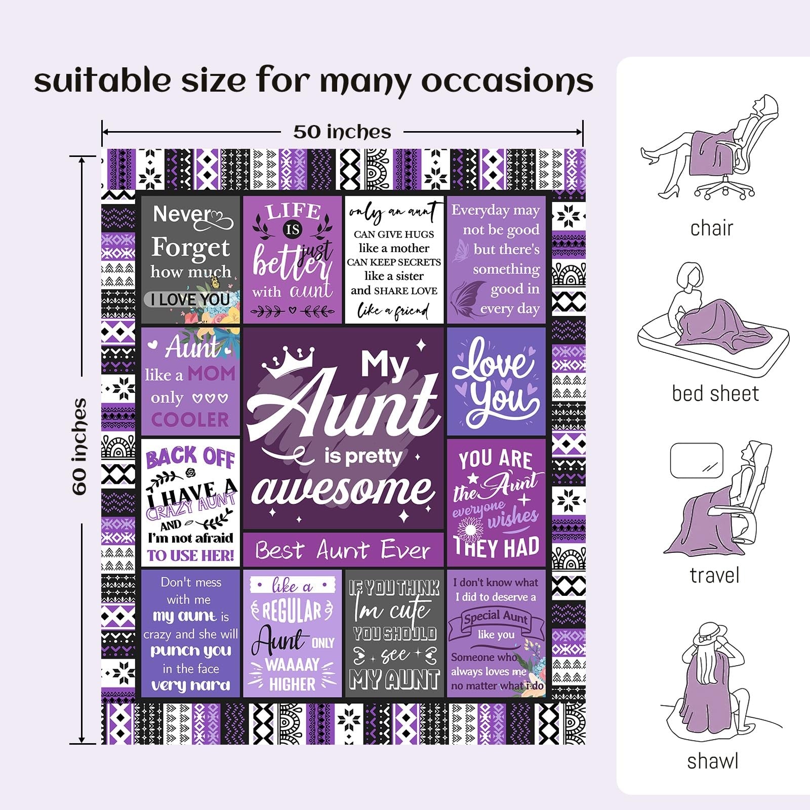 Ueedklaayy gift box with "Best Aunt Ever" card, perfect for niece or nephew to give to aunt on special occasions.