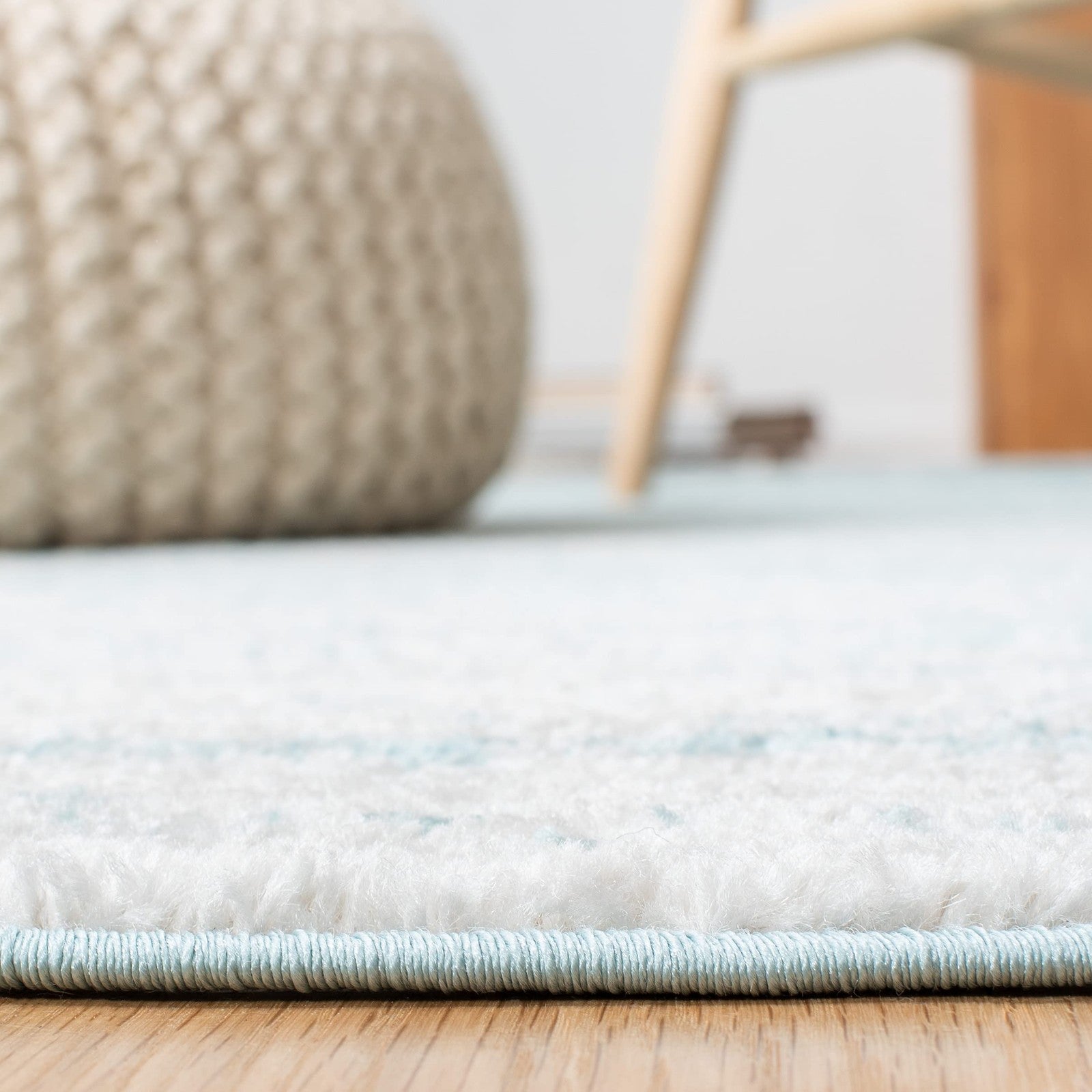 Safavieh Adirondack 6x9 aqua ivory modern ombre area rug with gradient design, showcasing a stylish and contemporary home decor piece.