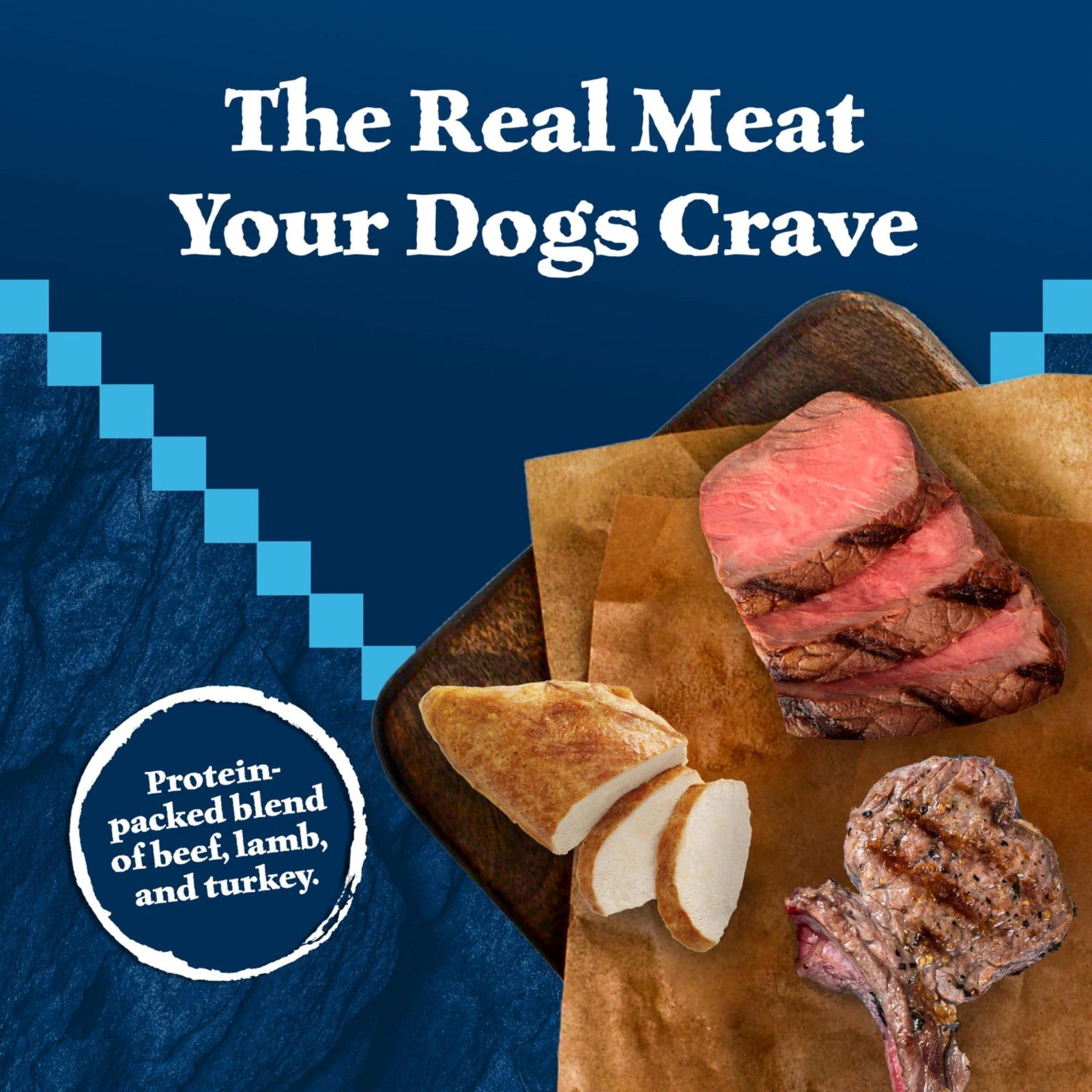 Blue Buffalo Wilderness adult wet dog food in red meat pâté flavor, grain-free, 12-pack, showing cans with red meat pâté inside