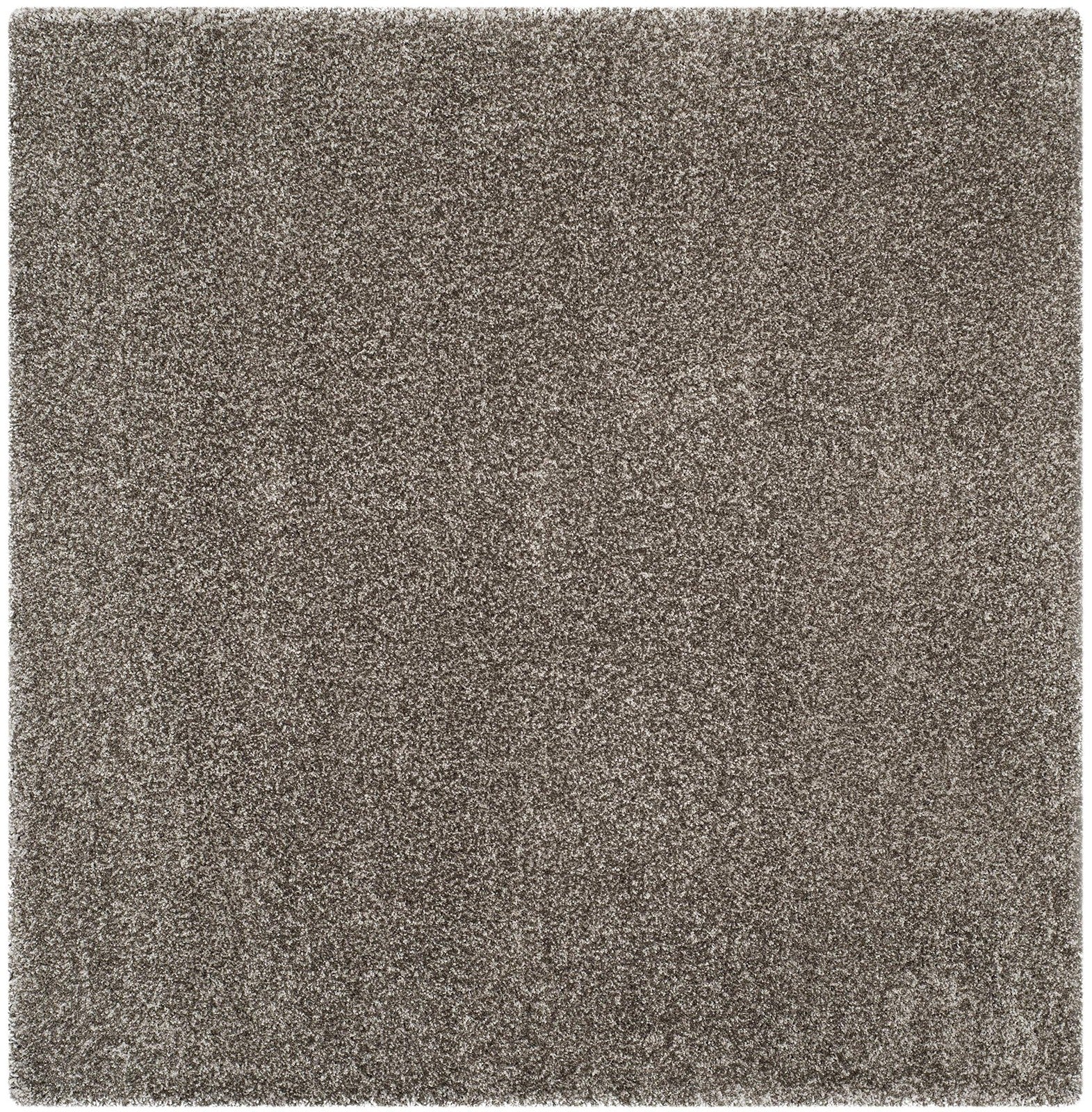 Safavieh Milan Shag Collection grey square rug featuring soft, non-shedding plush fibers for cozy living space decor