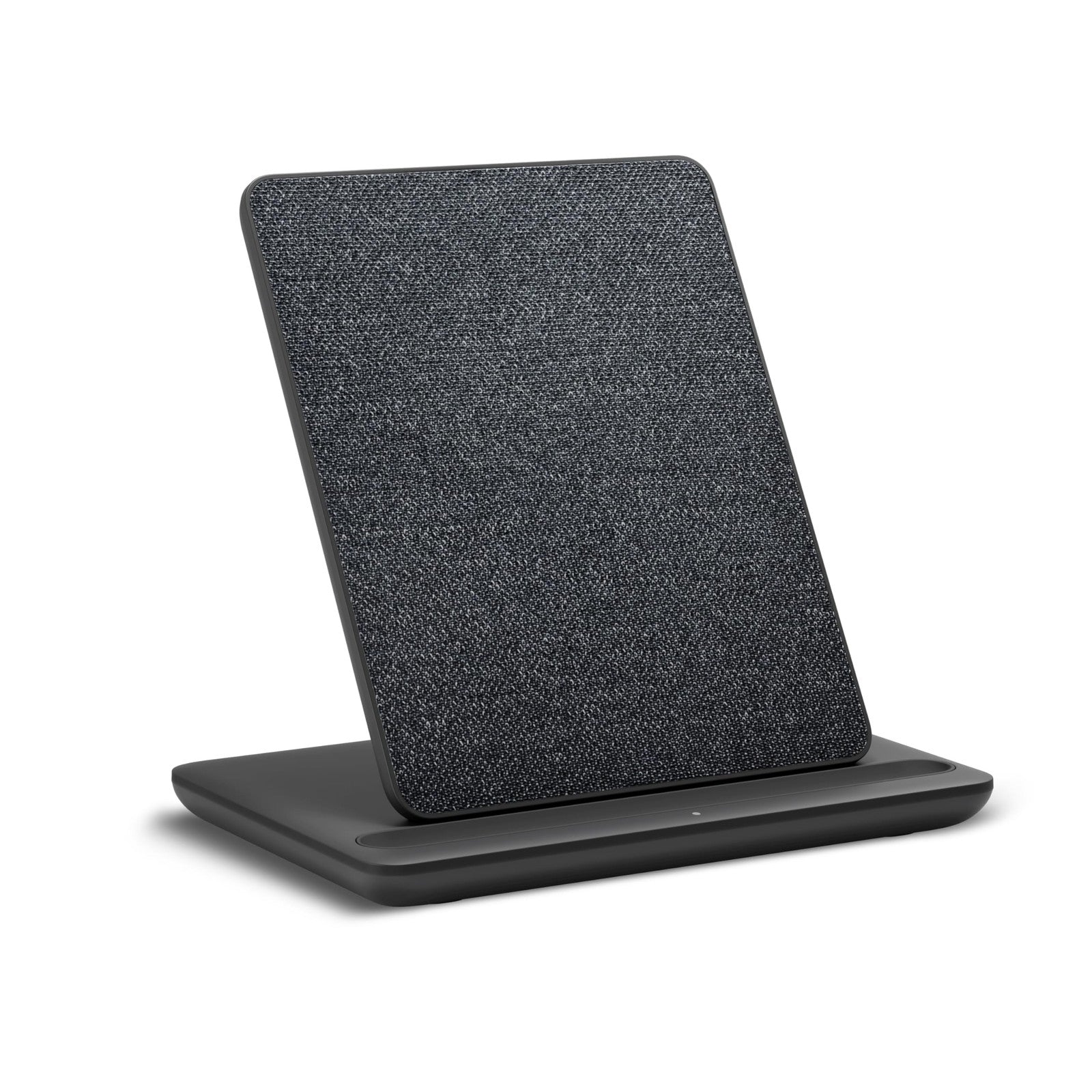 Anker wireless charging dock for Kindle Paperwhite and Colorsoft Signature Edition, showing the dock with a Kindle on it.