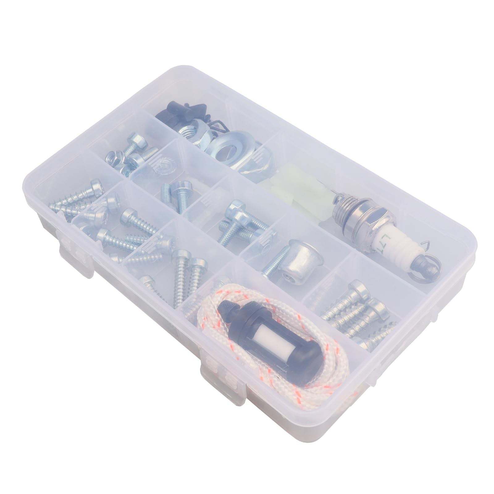 Bolts screws hardware kit for Stihl MS260 MS311 MS391 chainsaw silver iron screws bolts set