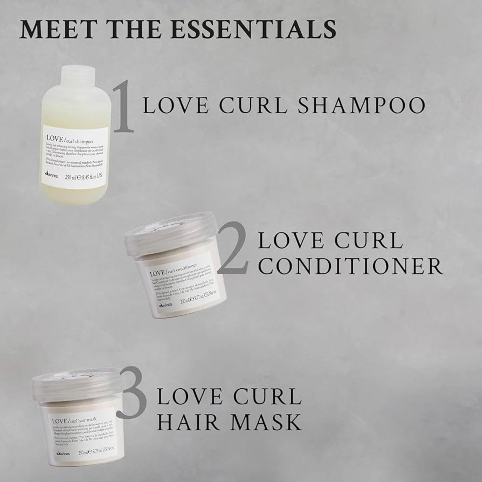 Davines LOVE Curl Cream, lightweight curl defining serum for curly hair, with a creamy texture and natural shine.