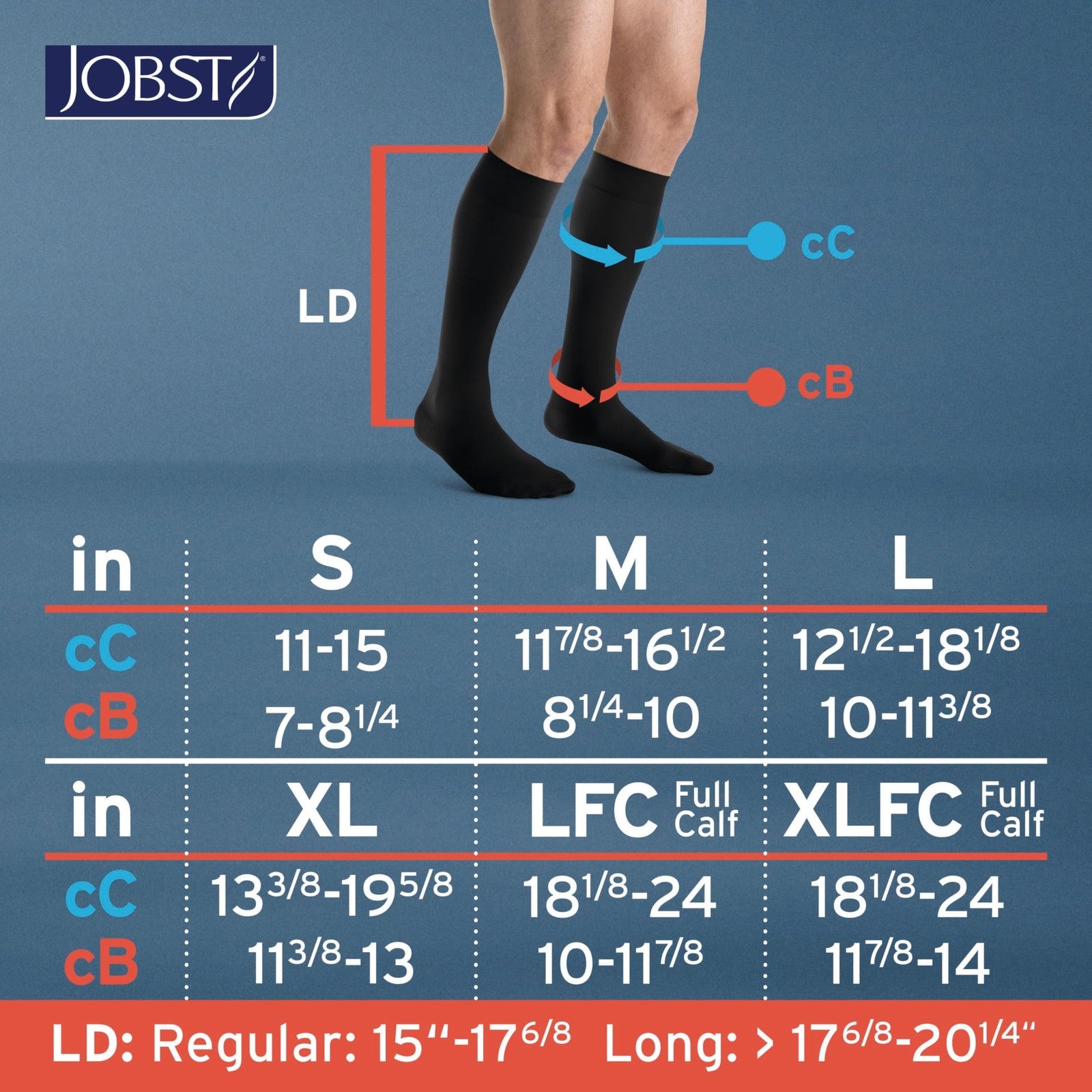 Jobst forMen compression socks 15-20 mmHg knee-high with SoftFit band and closed toe, designed for improved leg support and comfort.