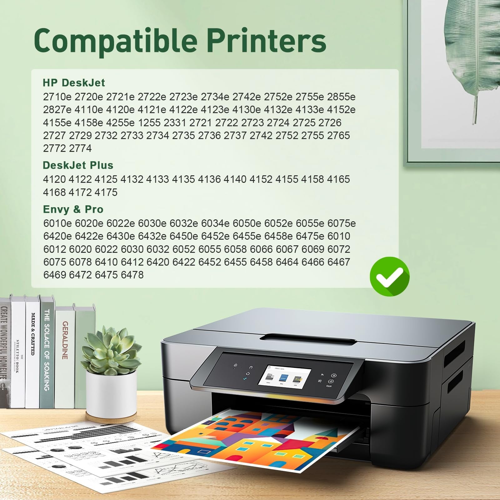 KINGWAY 67XL ink cartridge combo pack with black and color ink for HP 67 and 67XL printers, shown in the image.