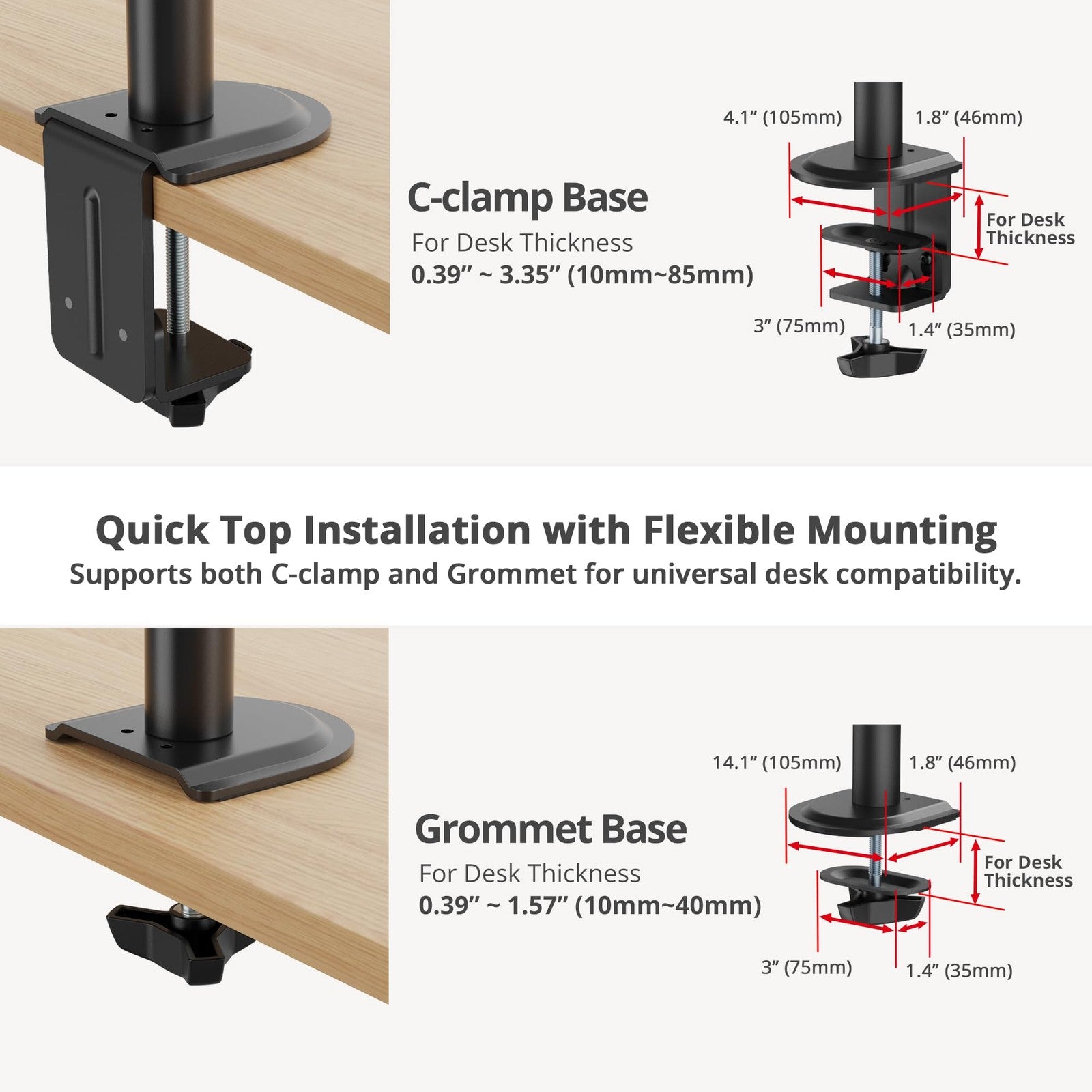 SIIG dual 32-inch articulating monitor arm in black holding two VESA-compatible screens, adjustable for ergonomic positioning.