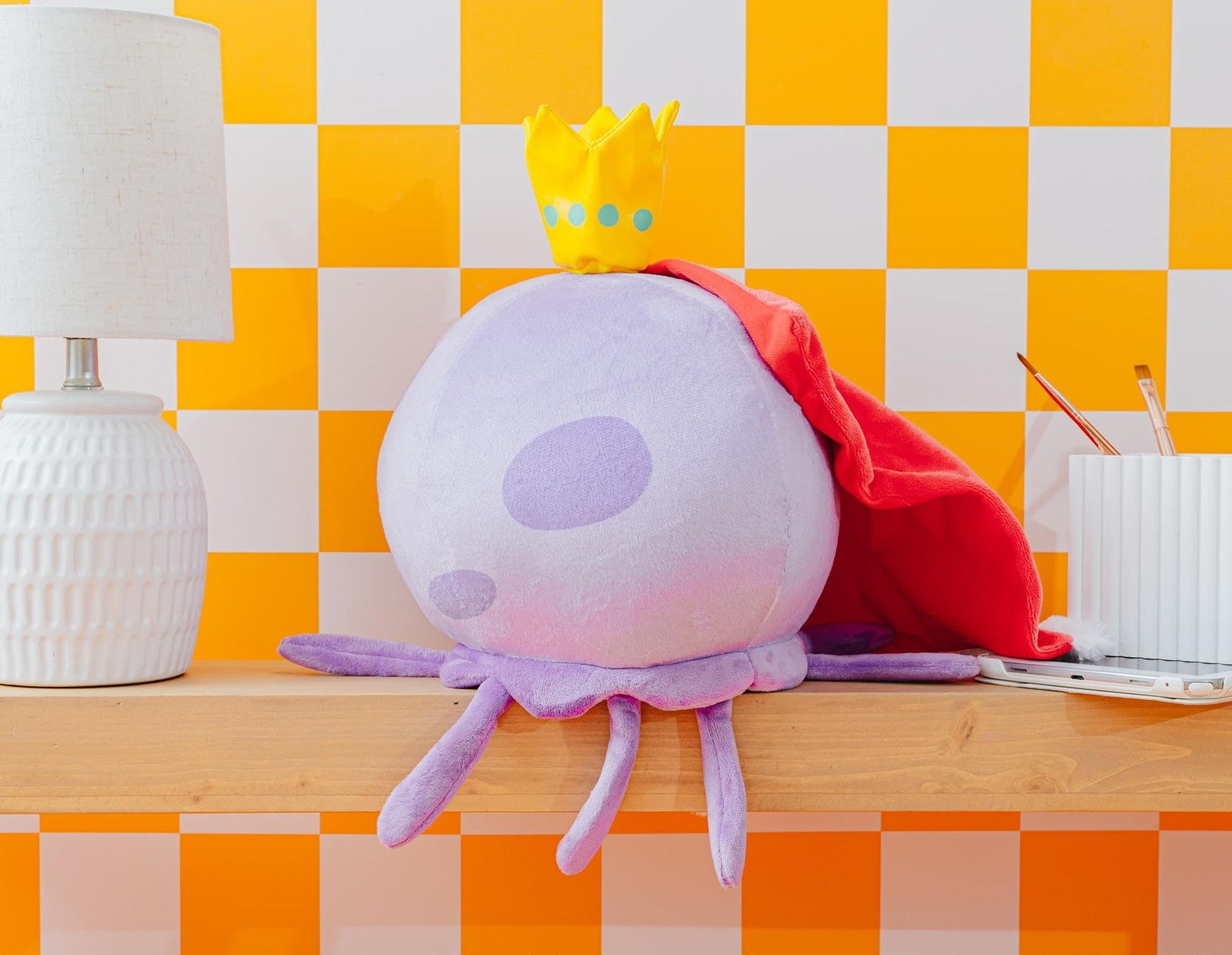 Nickelodeon Spongebob Squarepants King Jellyfish 10-inch collector plush toy with detailed design and vibrant colors.