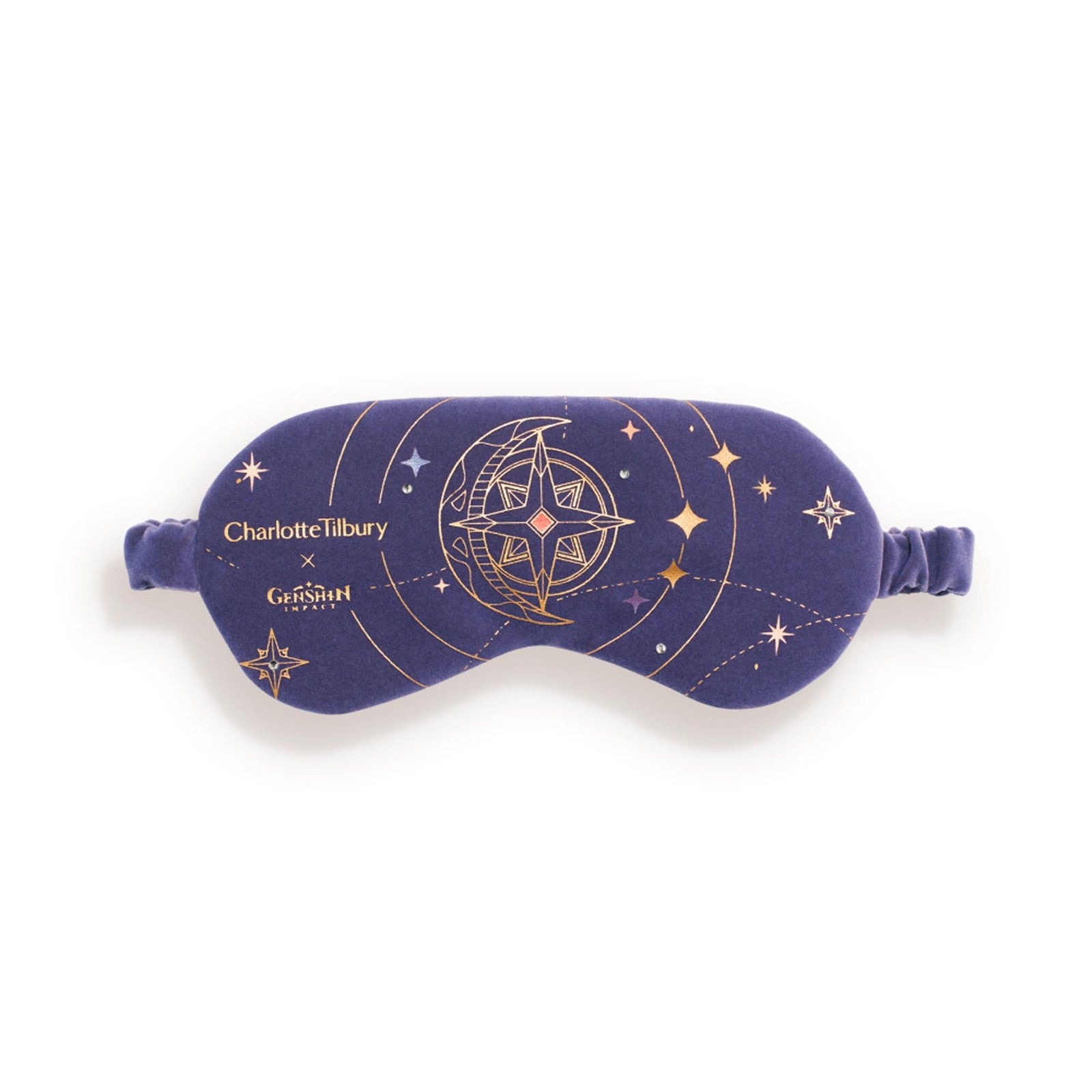 Charlotte Tilbury Genshin Impact Starfell Treasure travel size skincare kit with various skincare products and packaging.