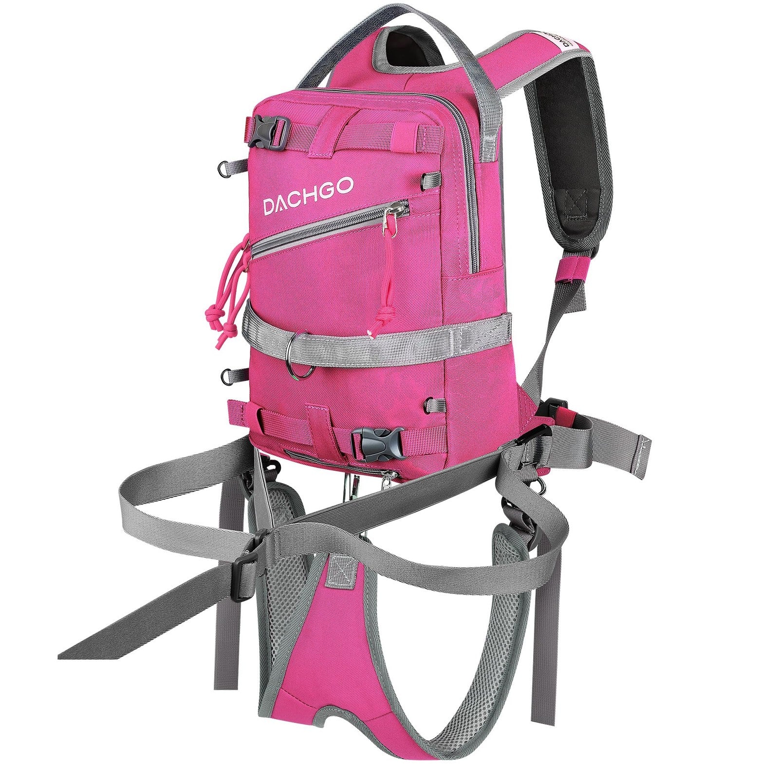 Dachgo kids ski and snowboard harness with adjustable leash and removable seat, designed for safe snow sports for children.