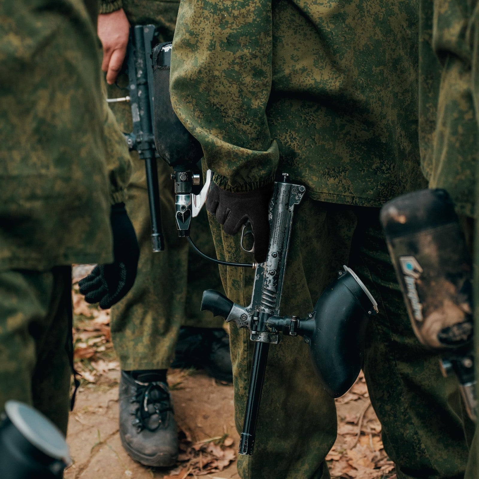 PIG Delta Utility Tactical Gloves with touchscreen compatibility and high dexterity, shown in black with reinforced palms.