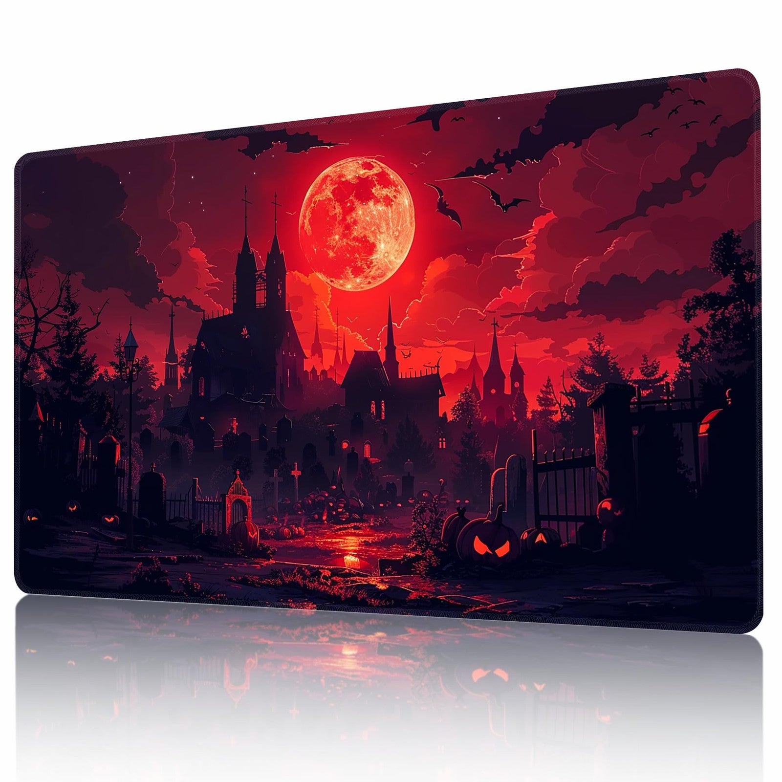 AIRCBC MTG playmat with non-slip rubber backing, printed commander board game desk mat for Duel Magic: The Gathering.
