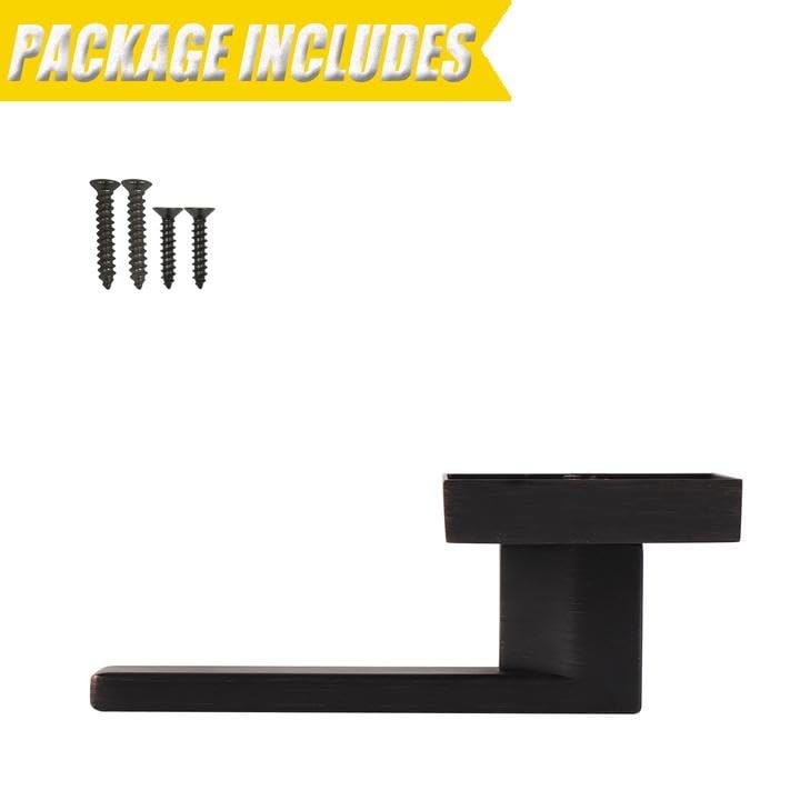 Probrico 2-pack oil rubbed bronze dummy door levers with exposed screws, single side handle for interior doors.