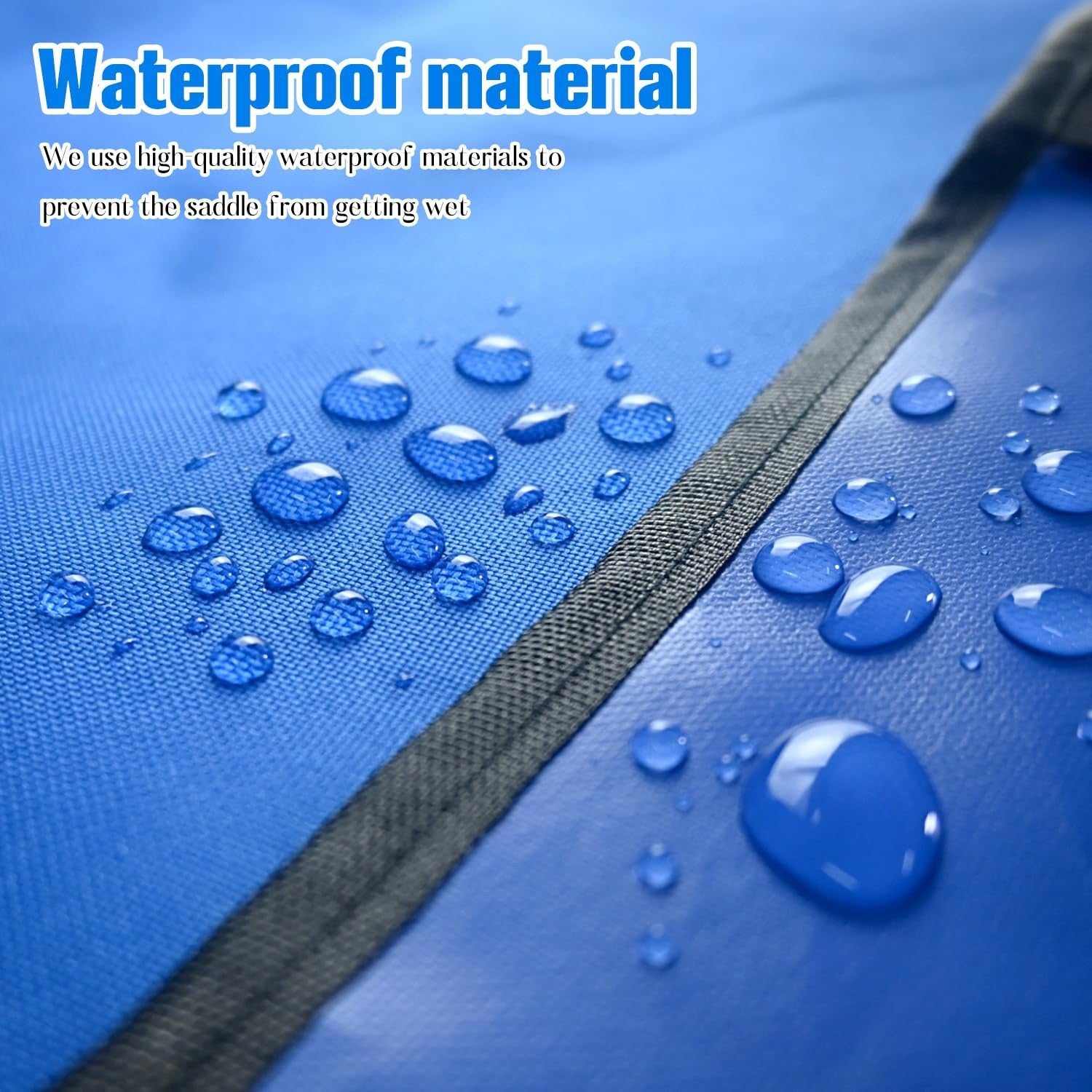 Paloura waterproof Western saddle cover with six elastic straps, made of durable Oxford fabric, designed to protect and secure saddles.