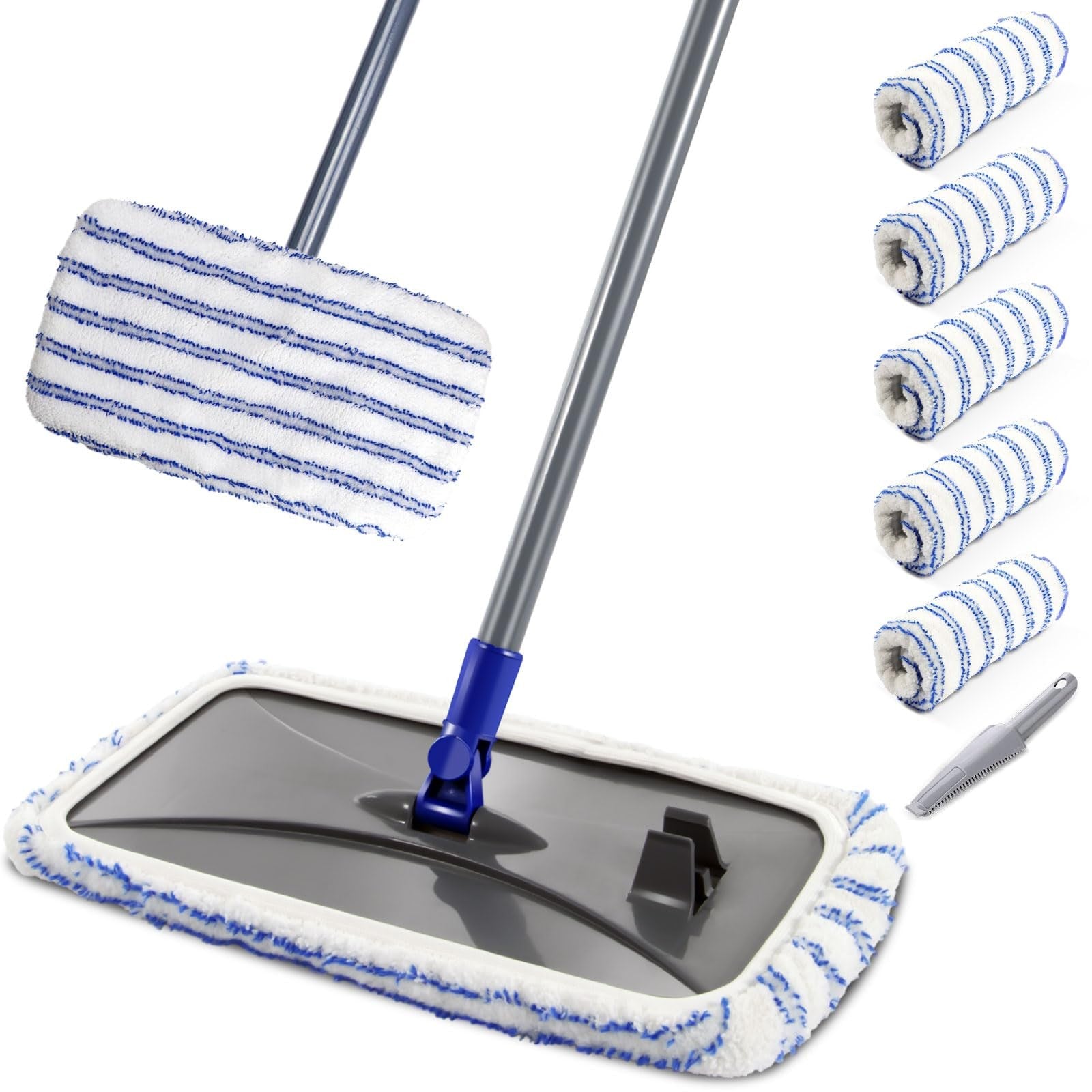MASTERTOP microfiber floor mop with large cleaning head and sturdy handle for industrial floor cleaning.