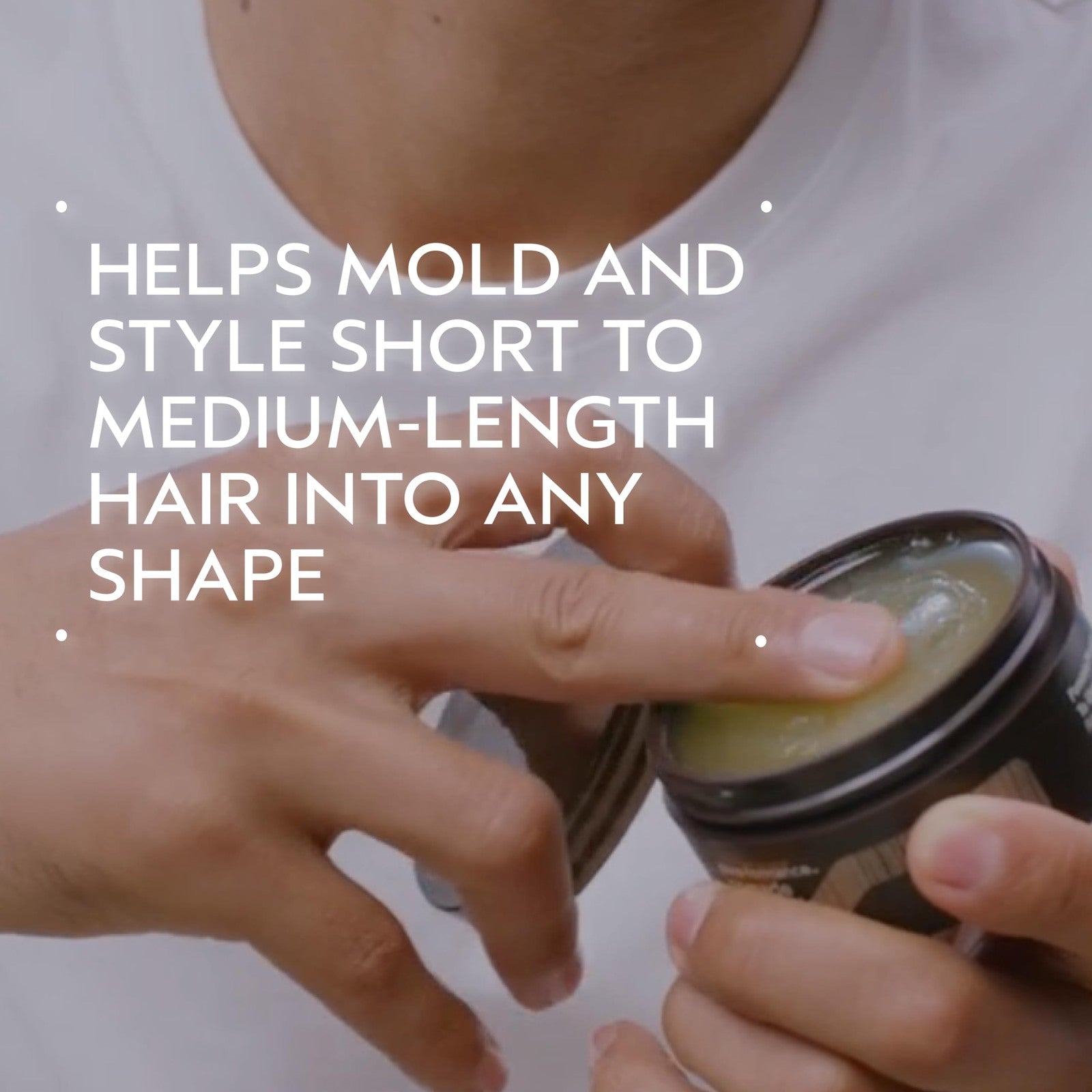Aveda Men Pure-Formance Pomade with strong hold and non-greasy formula, showing the jar and product packaging.
