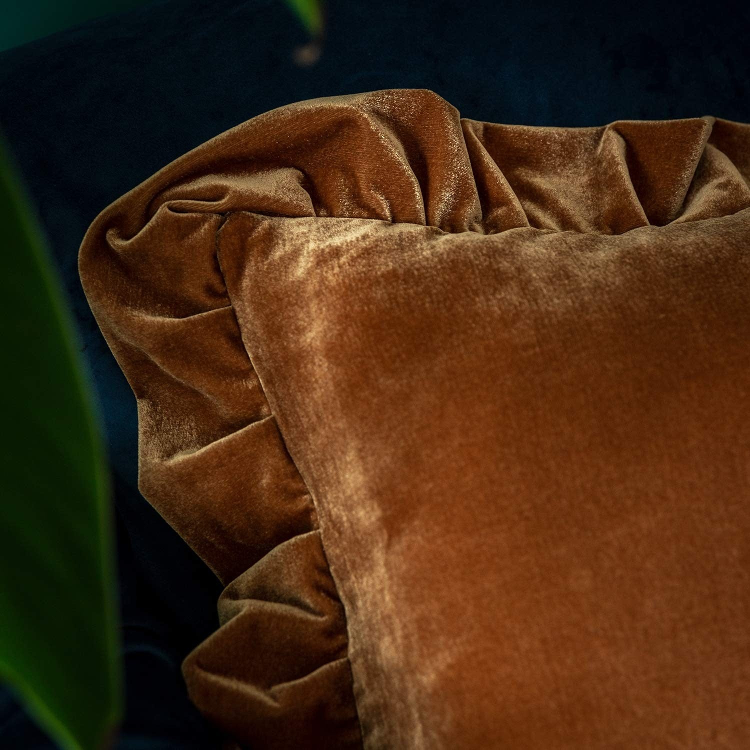 Luxurious velvet square throw pillow cover by GLORY SEASON, soft and decorative solid accent pillow for home decor.