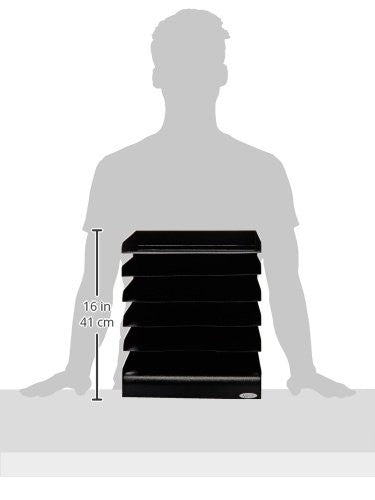 Safco desk organizer with six shelves for office or classroom mail sorting and storage, featuring a sturdy metal construction.