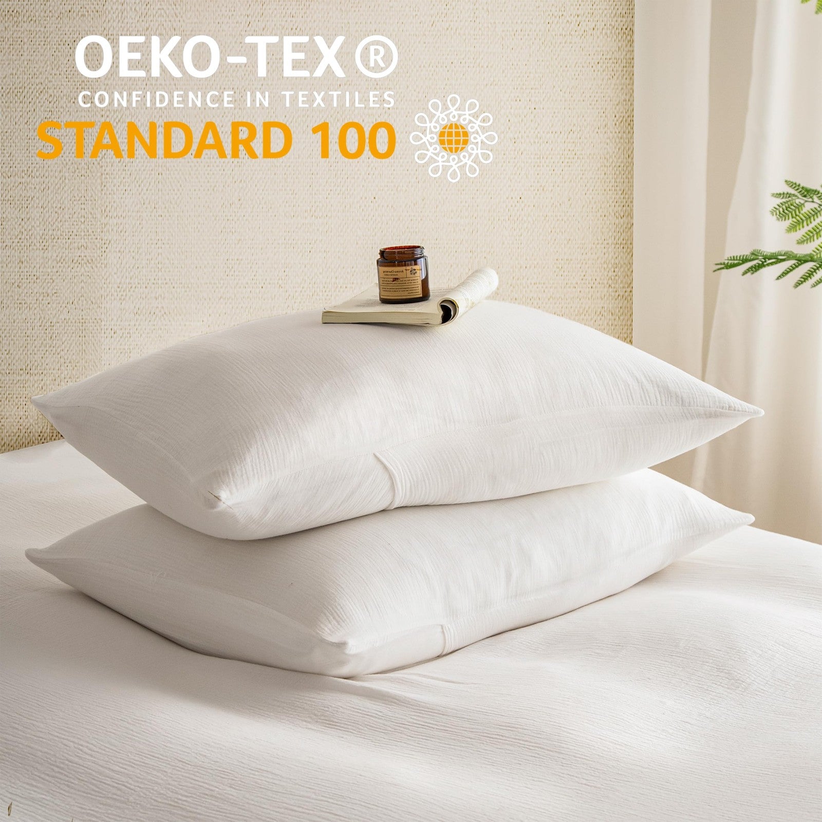 Agsit California King size muslin duvet cover set made of 100% washed cotton, showing soft, lightweight fabric and elegant design.