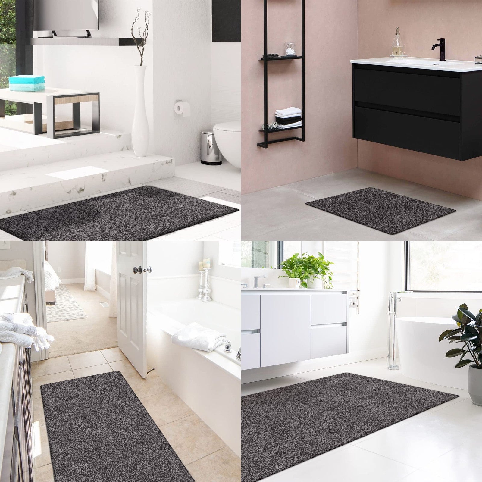 Microfiber indoor door mat by Rugmast, washable 24x36 inch entry rug with non-slip backing, ideal for home entrances.