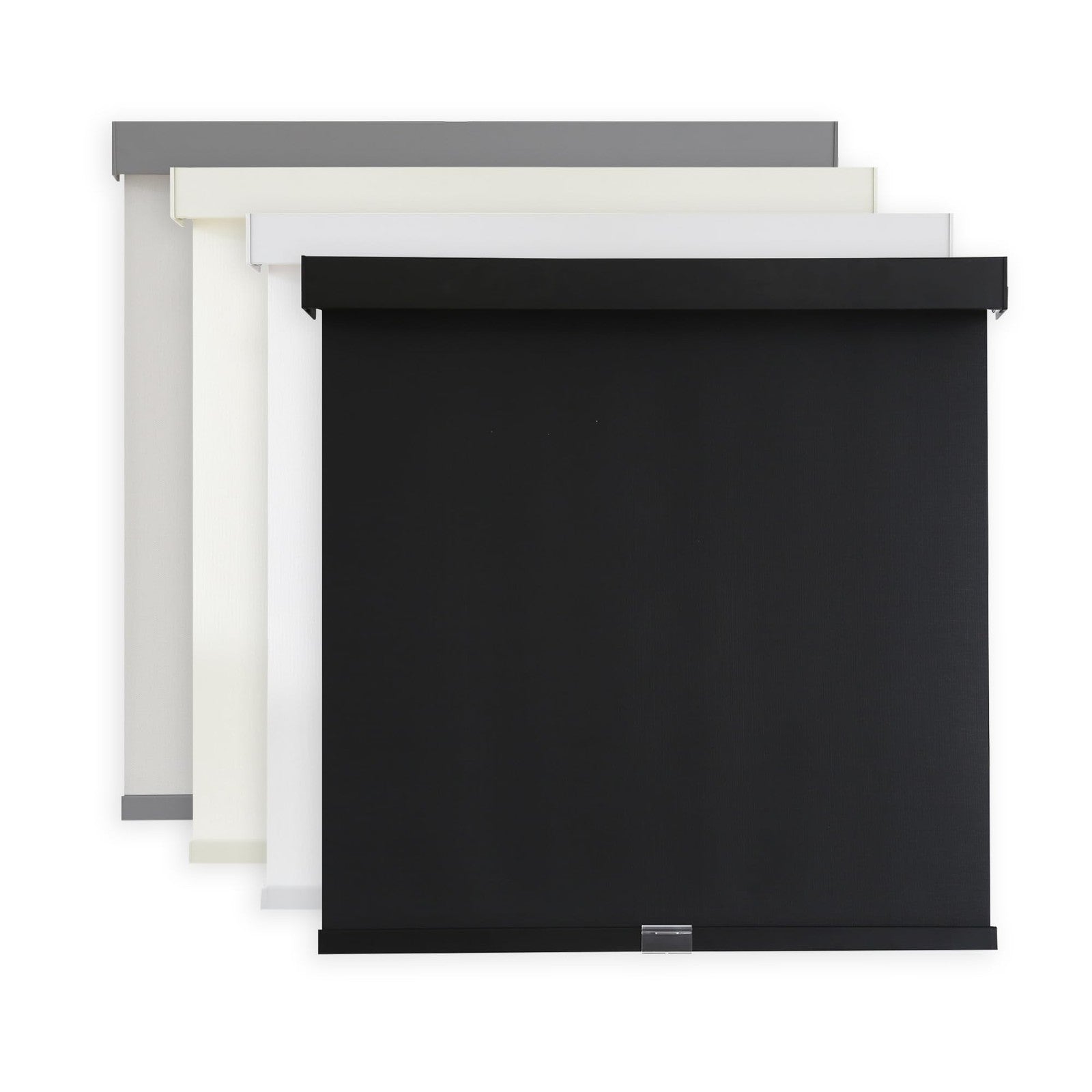 AOSKY light filtering cordless roller shades for windows with 1% openness, showing smooth fabric and modern design.