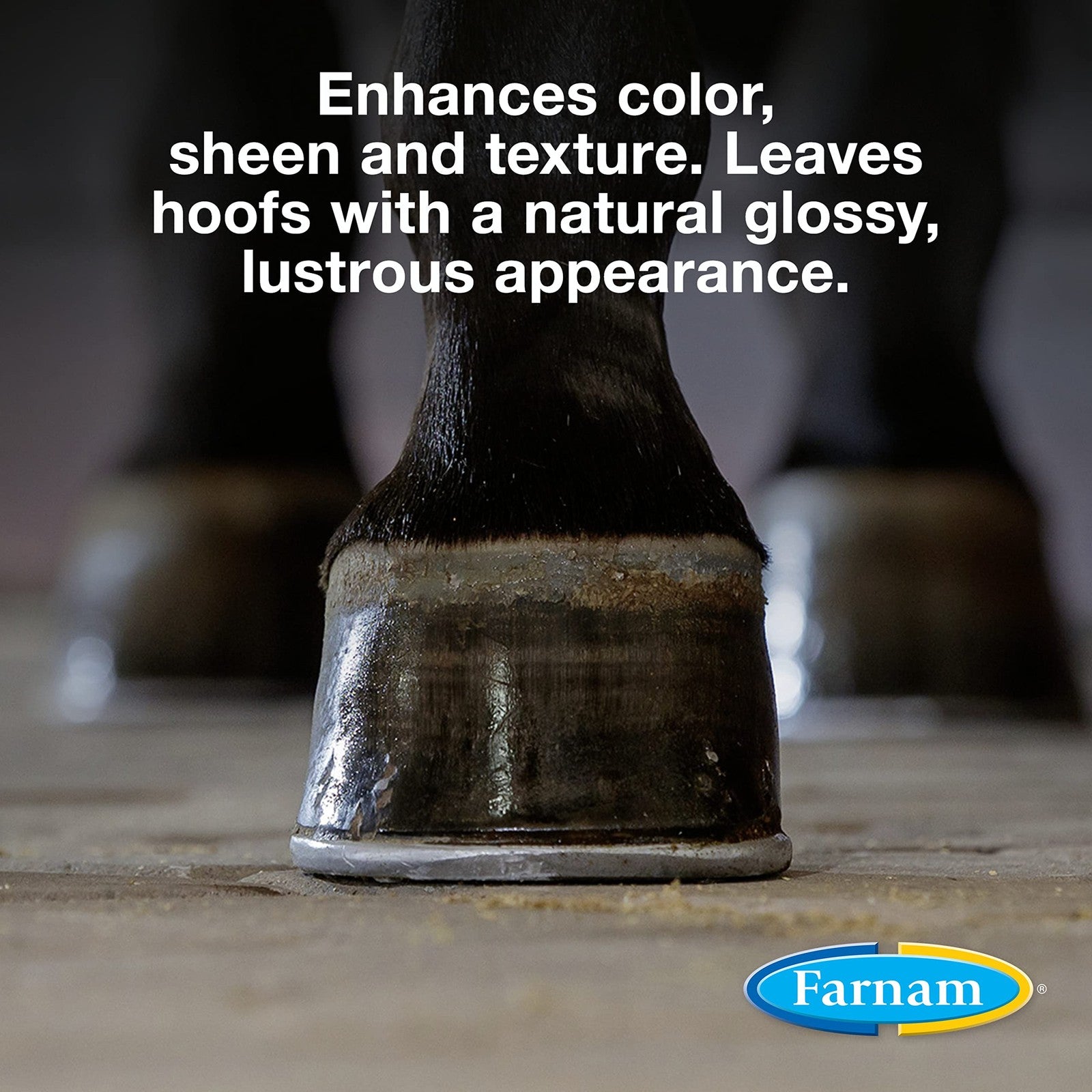 Farnam Rain Maker Triple Action Hoof Oil for horses, 32 oz bottle, designed to moisturize and condition horse hooves.