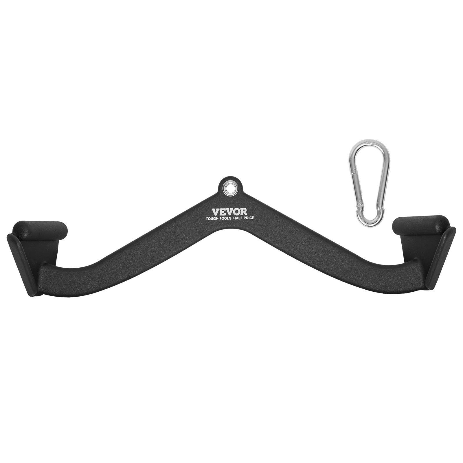 VEVOR LAT pulldown attachment with V-bar for cable machine rowing and tricep exercises, made of durable metal.