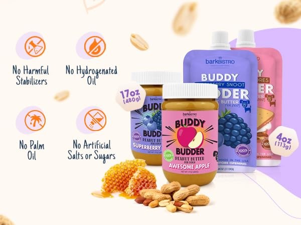 BUDDY BUDDER Superberry Snoot and Pumpkin Pup blue dog enrichment mats, featuring colorful, textured pet toys for canine mental stimulation