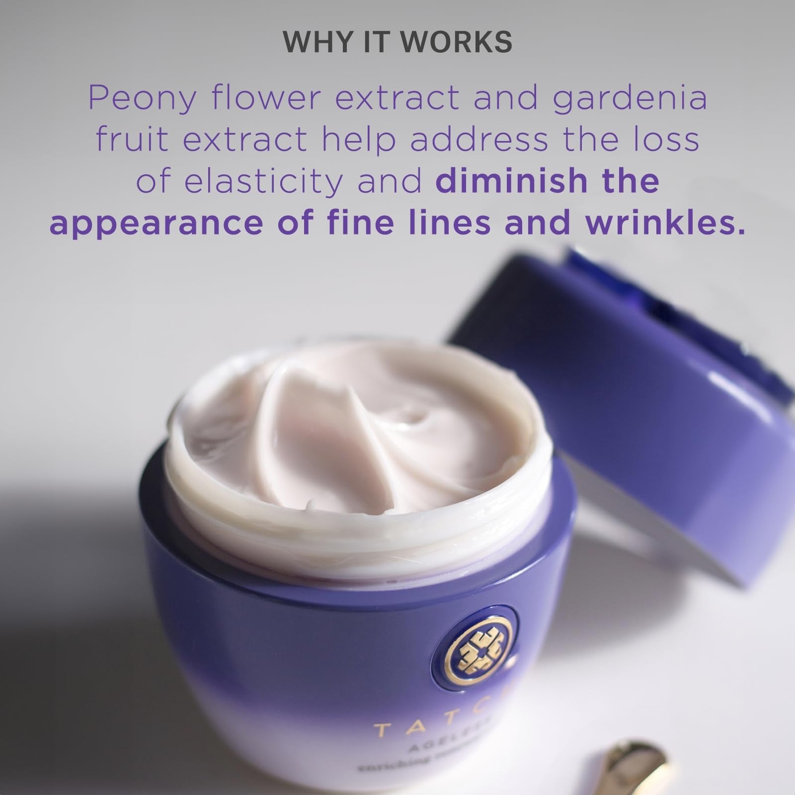 TATCHA Ageless Enriching Renewal Cream moisturizer in a jar, formulated for firmer, revitalized skin and deep hydration.