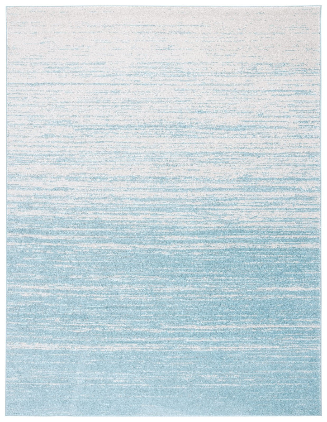 Safavieh Adirondack Collection 6x9 aqua ivory modern ombre area rug with soft gradient design on plush fabric