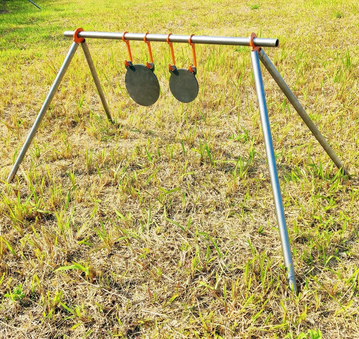 TOAAOT AR500 steel shooting target, 3/8 inch thick gong silhouette metal target for outdoor shooting practice.