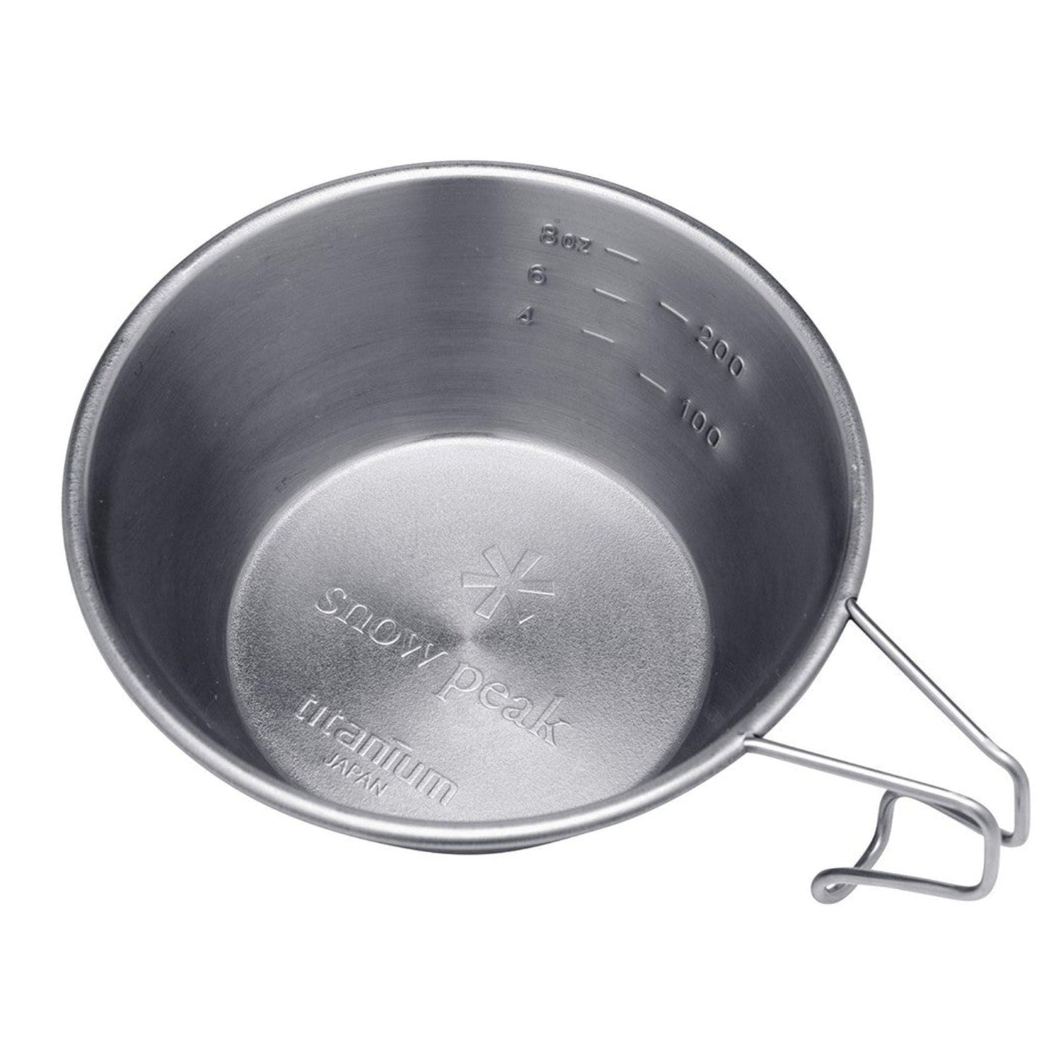 Snow Peak Titanium Sierra Cup, E-104, Japanese titanium camping cup with a lightweight, durable design for outdoor use
