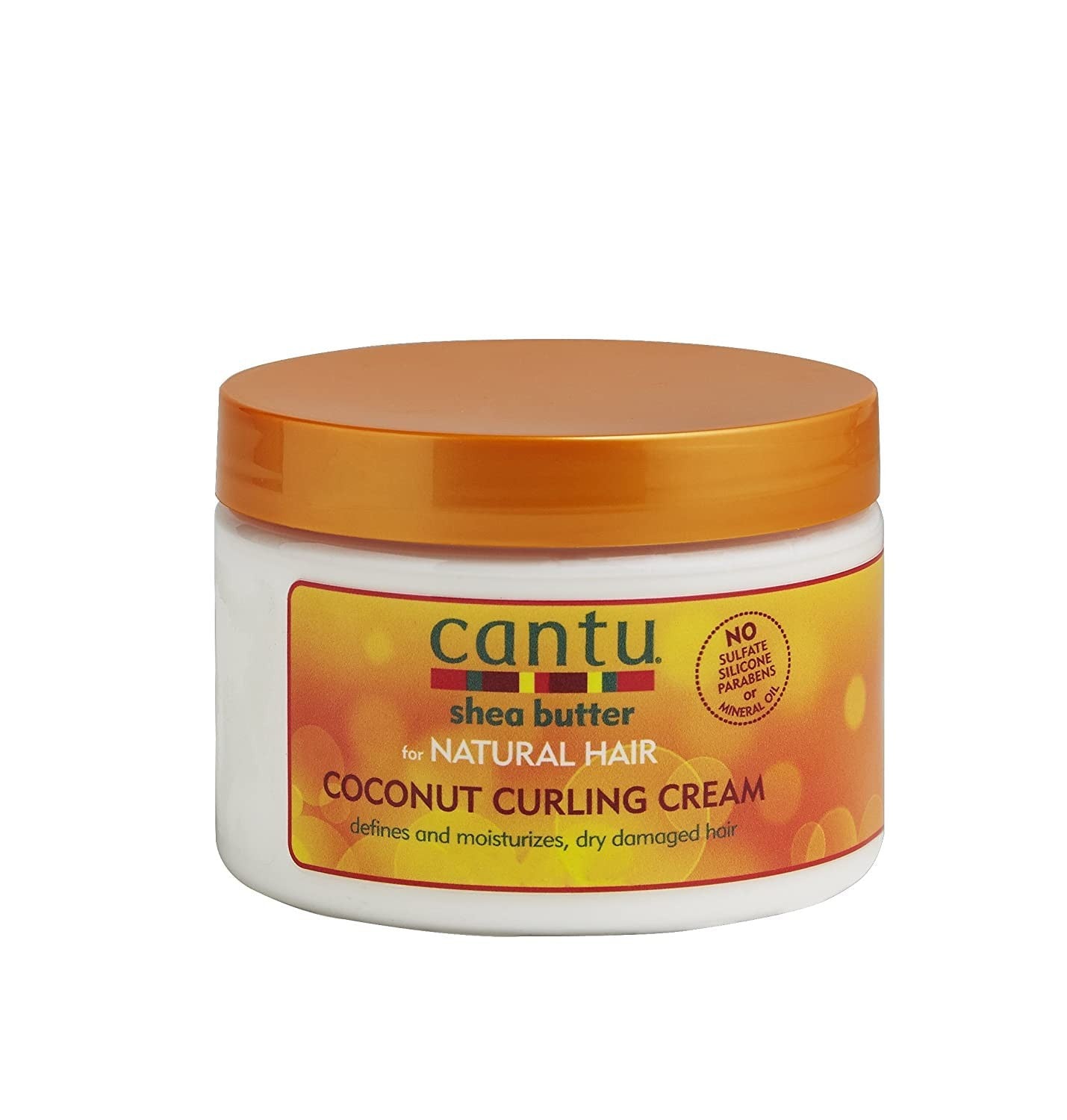 Cantu Coconut Curl Cream 12oz bottle, set of 6, for defining and moisturizing curly hair styling and enhancing natural curls.