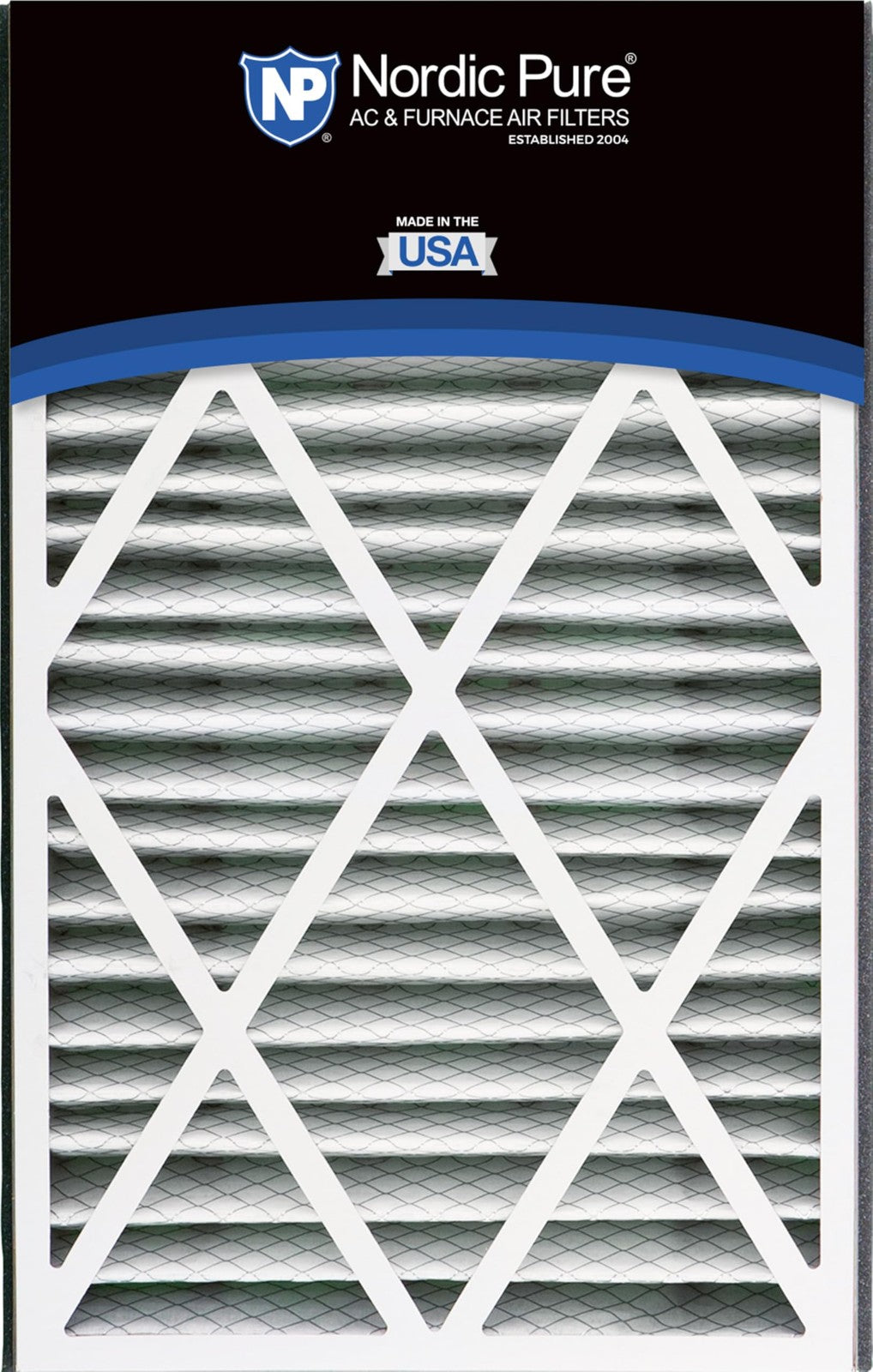 Unbranded Nordic Pure MERV 10 air filter, 16x25x3 inches, actual size 15 13/16 x 24 5/16 inches, designed for Trion Air Bear systems.