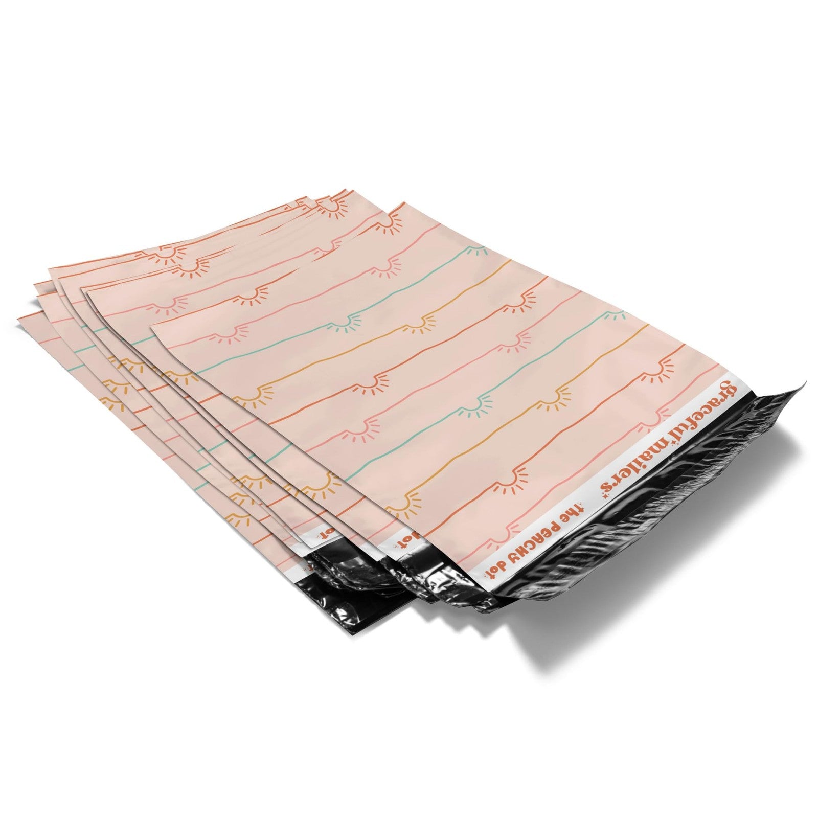 Graceful Mailers waterproof poly mailers, 14.5x19 inches, tear-resistant packaging for shipping, 100 pack.