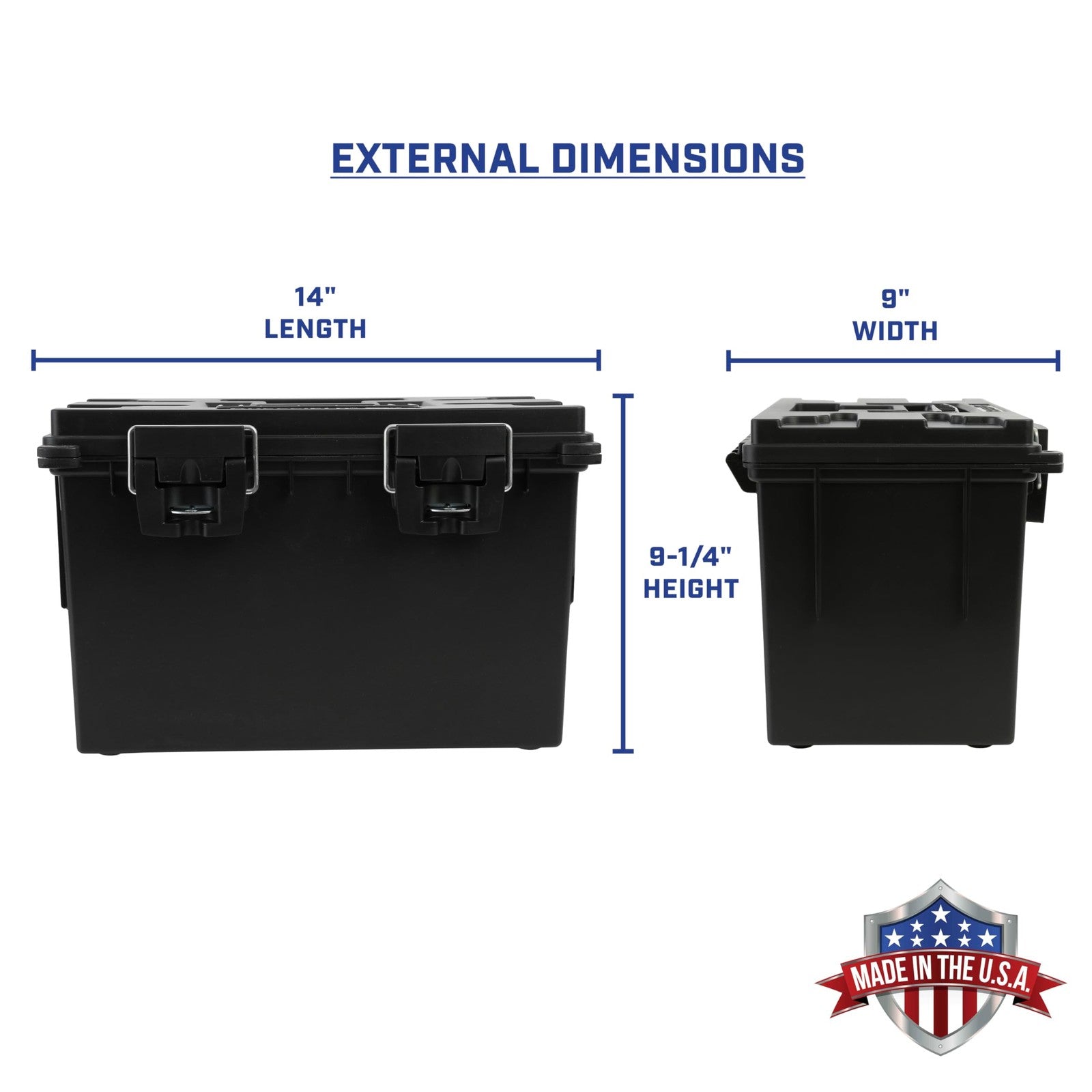 Sheffield 12773 XL storage bins with lids, 2-pack, stackable plastic storage containers for organizing household or garage items