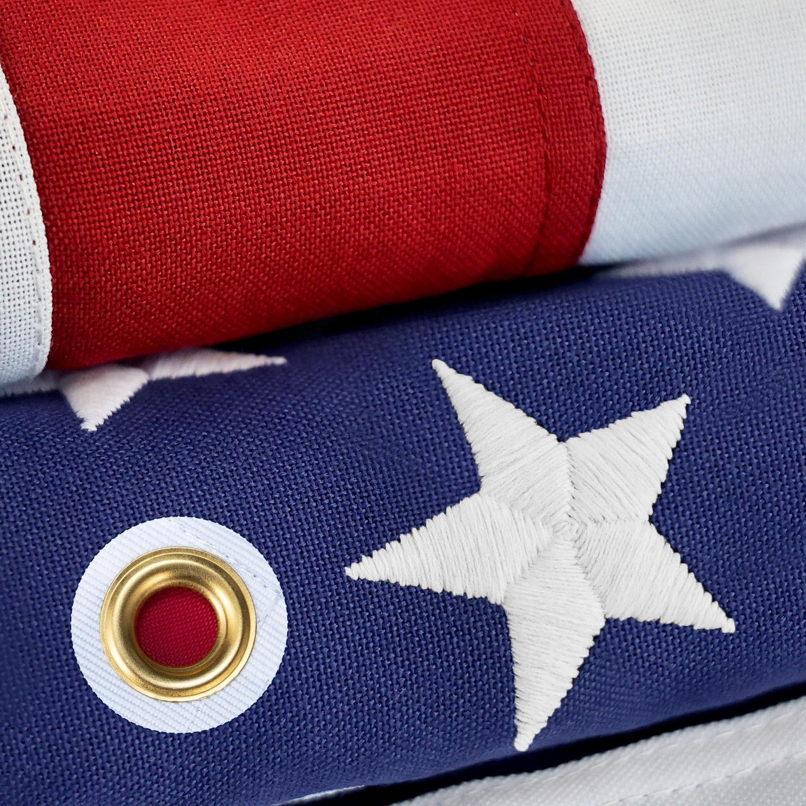 American flag 4x6 heavy-duty outdoor nylon flag with embroidered stars and weather-resistant design by QUOFAD