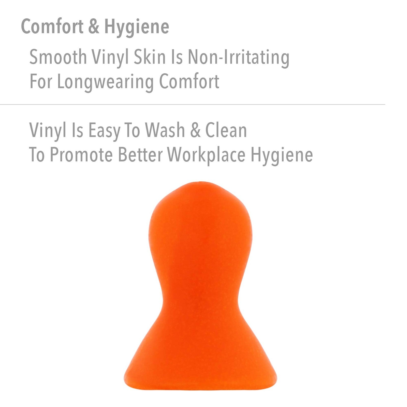 Howard Leight by Honeywell Quiet reusable earplugs in bright orange, 10 pairs shown in a close-up image.