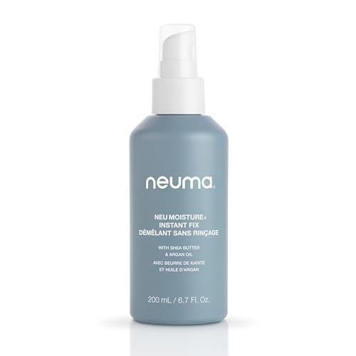 NEUMA Neu Moisture Instant Fix leave-in hair treatment spray bottle, detangles and nourishes hair, 6.7 fl oz.