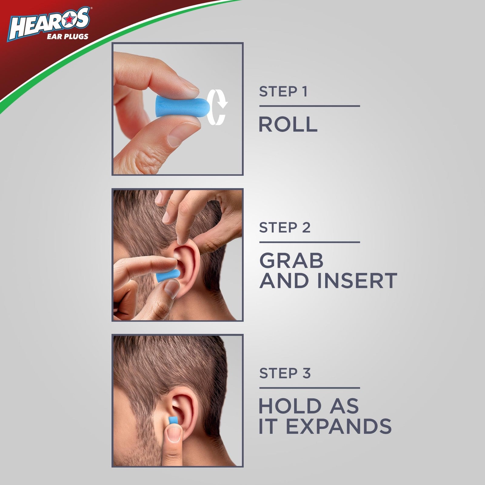 Hearos HEAROS Xtreme Foam Earplugs with 33dB noise reduction, 100 pairs for hearing protection in a pack.