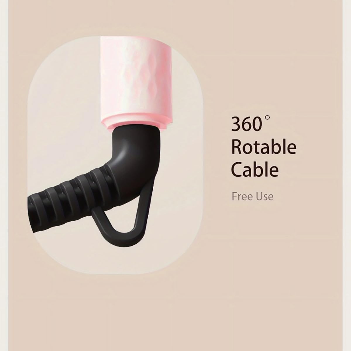 INK-EEZE automatic curling iron with rotating barrel and four adjustable temperature levels for effortless curls.