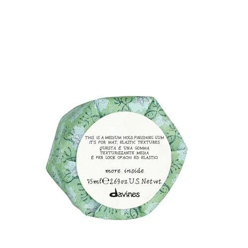 Davines This Is A Medium Hold Finishing Gum in a jar, lightweight, residue-free styling product with a smooth, workable texture.