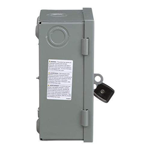 Square D Schneider Electric L211N 30A 120/240V two-pole indoor light-duty fusible safety switch for electrical control.