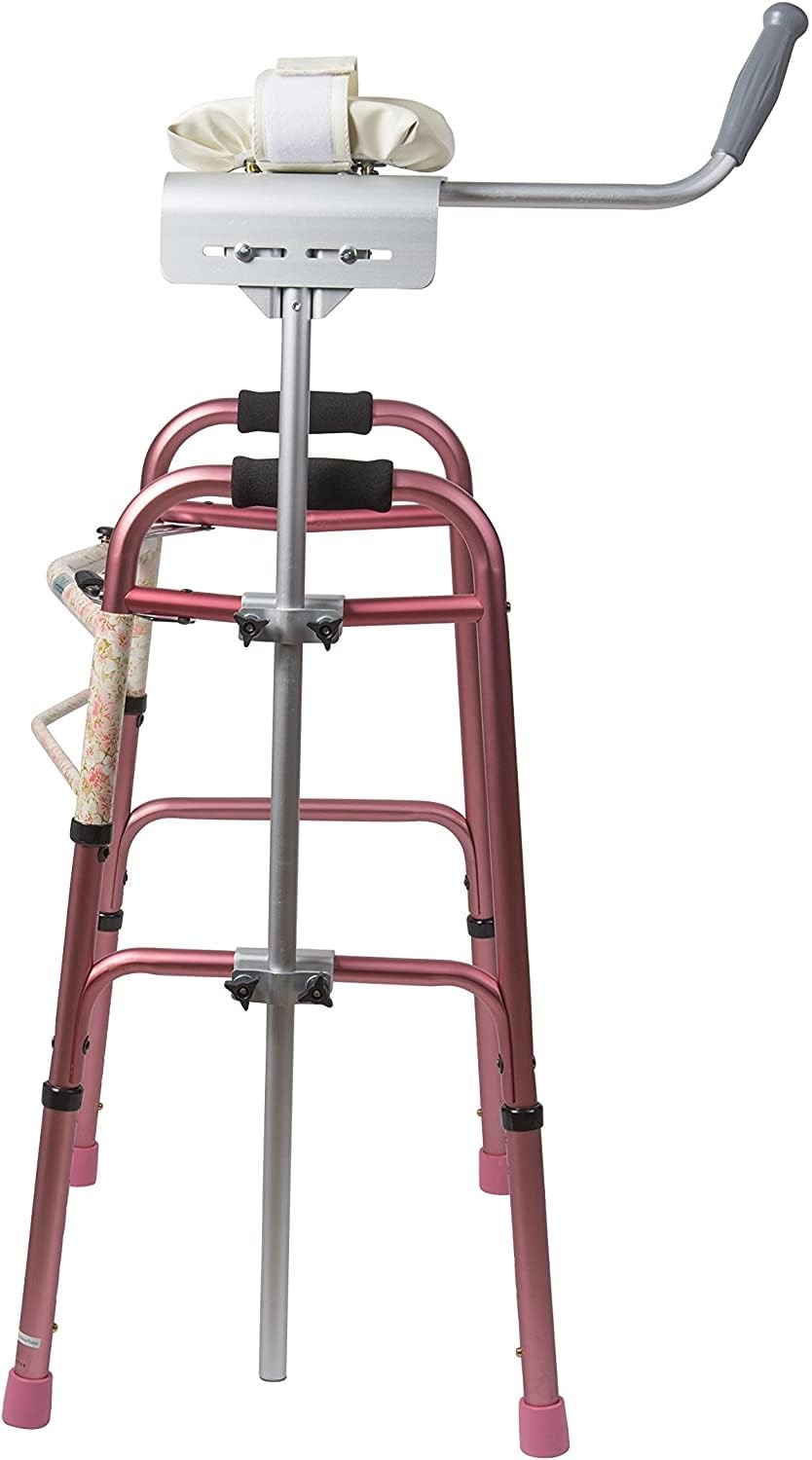 DMI MABIS Walker Platform Attachment with adjustable padded cuff, lightweight aluminum design for added support and comfort.