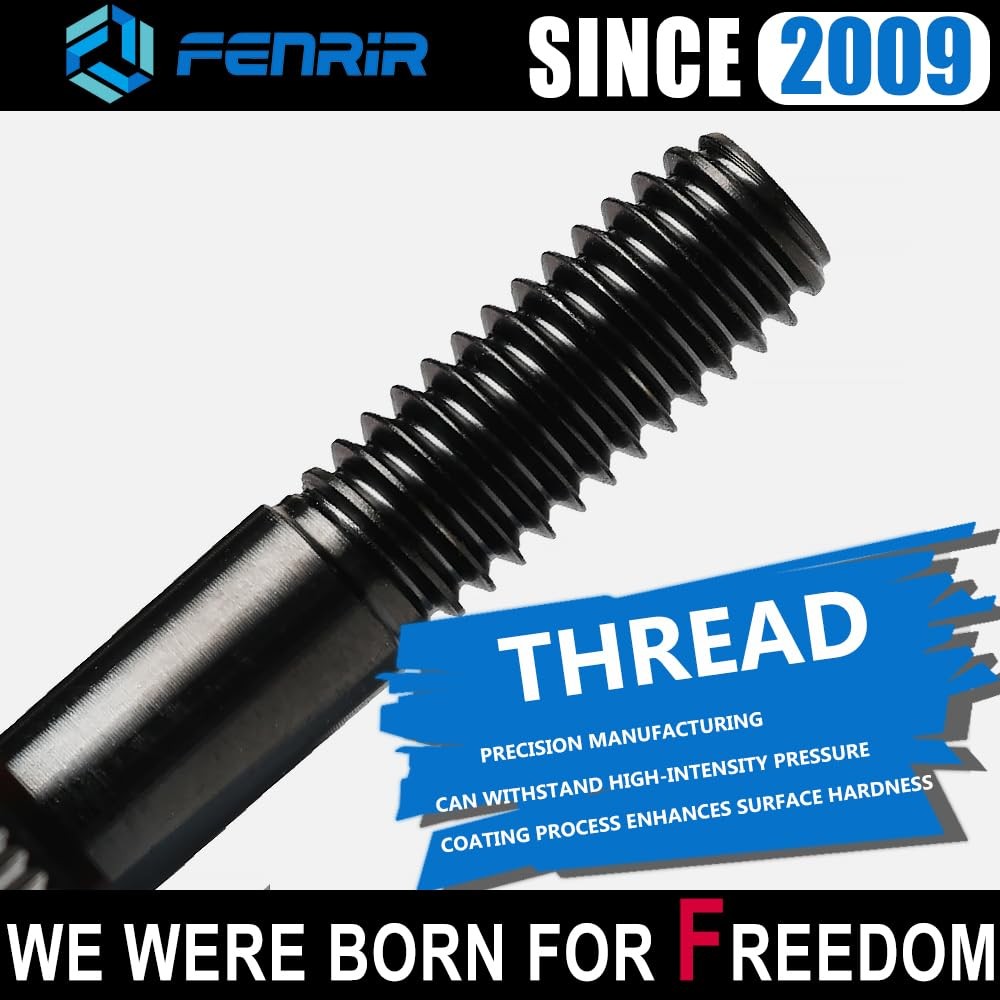 FENRIR motorcycle saddlebag lock security bolt knobs and fasteners, stainless steel 304 hardware kit, close-up of assembled components
