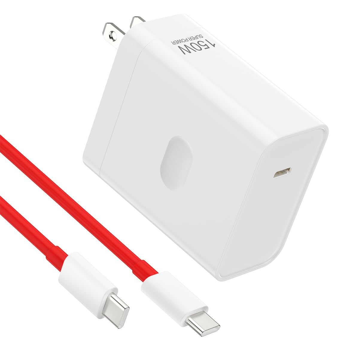 Weboyo 150W, 100W, 80W super fast wall charger block compatible with OnePlus OnePlus 15, shown in image.