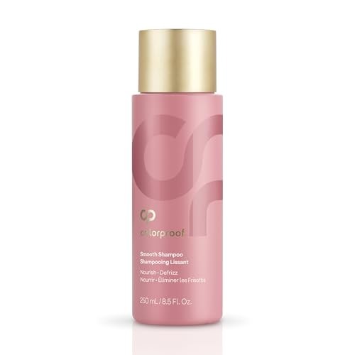 ColorProof Smooth Shampoo bottle, 8.5 oz, with sleek design, ideal for smoothing and nourishing hair.