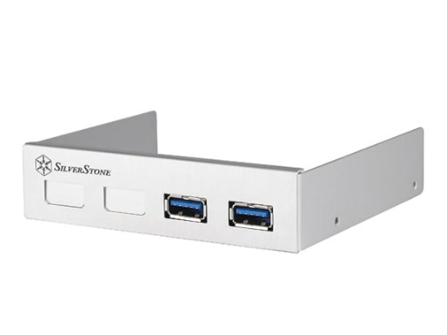 SilverStone Silverstone Tek EC03S-P PCI Express card with dual USB 3.0 internal 19-pin ports on a computer motherboard.