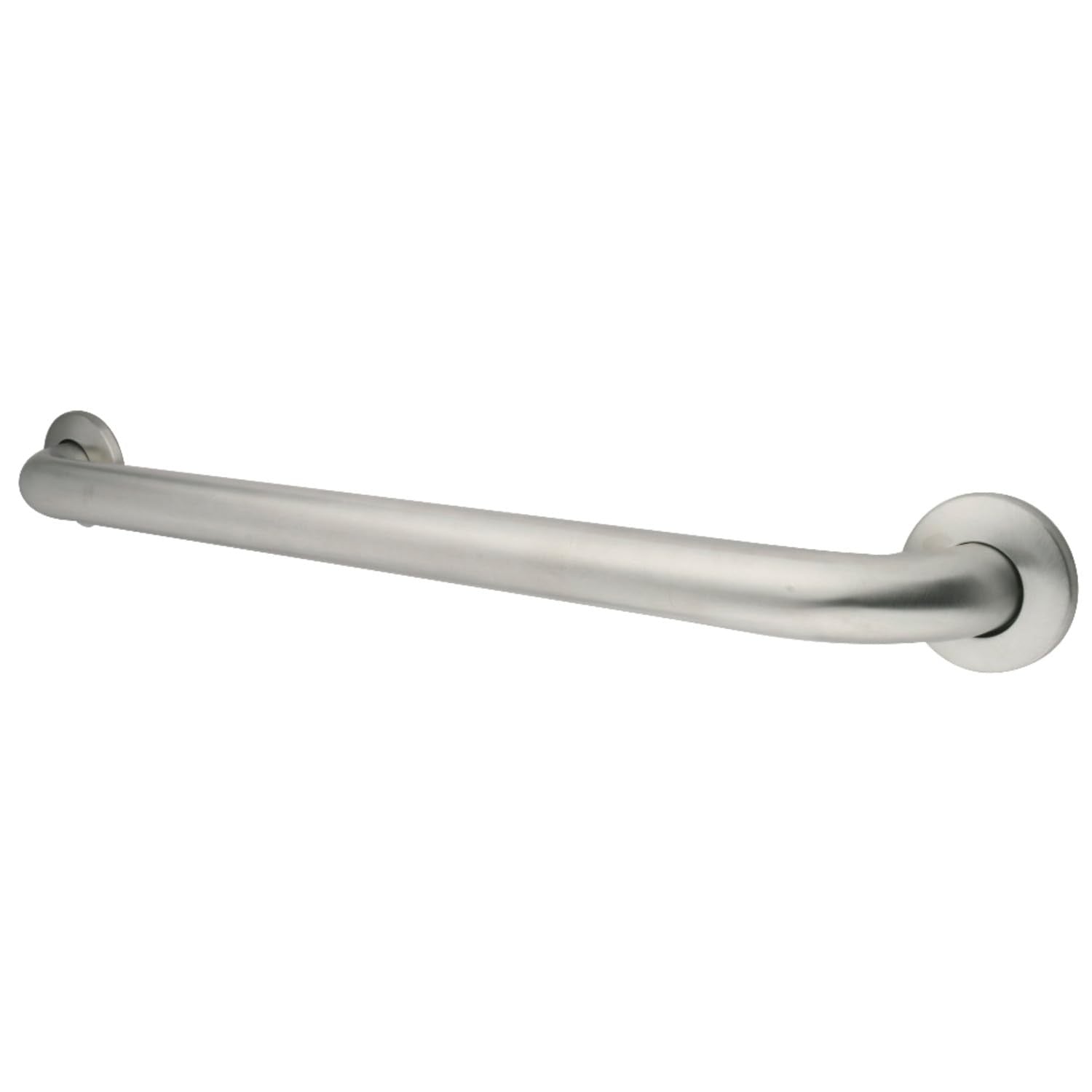 Kingston Brass Designer Trimscape 42-inch ADA concealed flange grab bar mounted on bathroom wall for safety and support