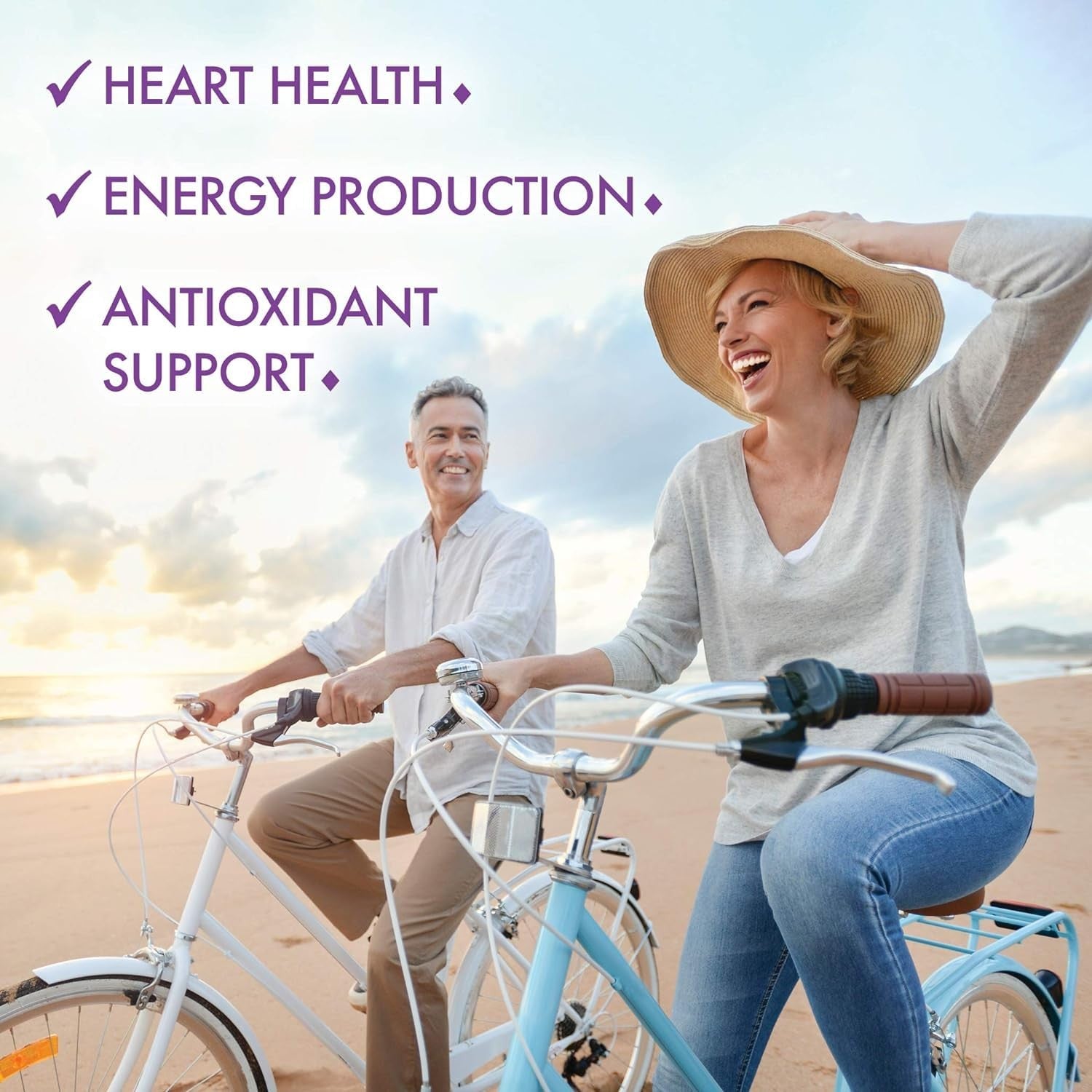 BlueBonnet CoQ-10 Vegetarian Softgels 200mg, 60 count, close-up of softgel capsules in bottle on white background.